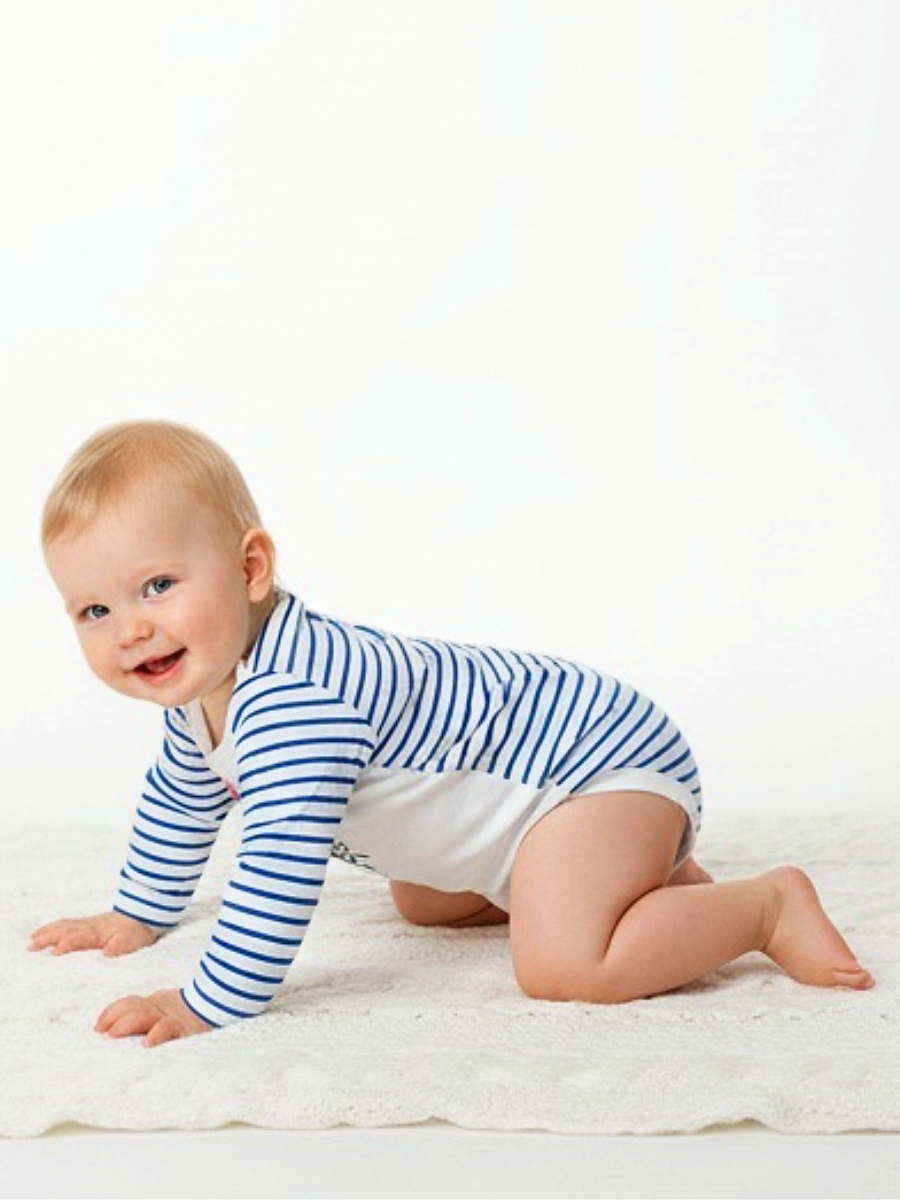 Боди Linas baby 1243-9-Белый_Синий - фото 4