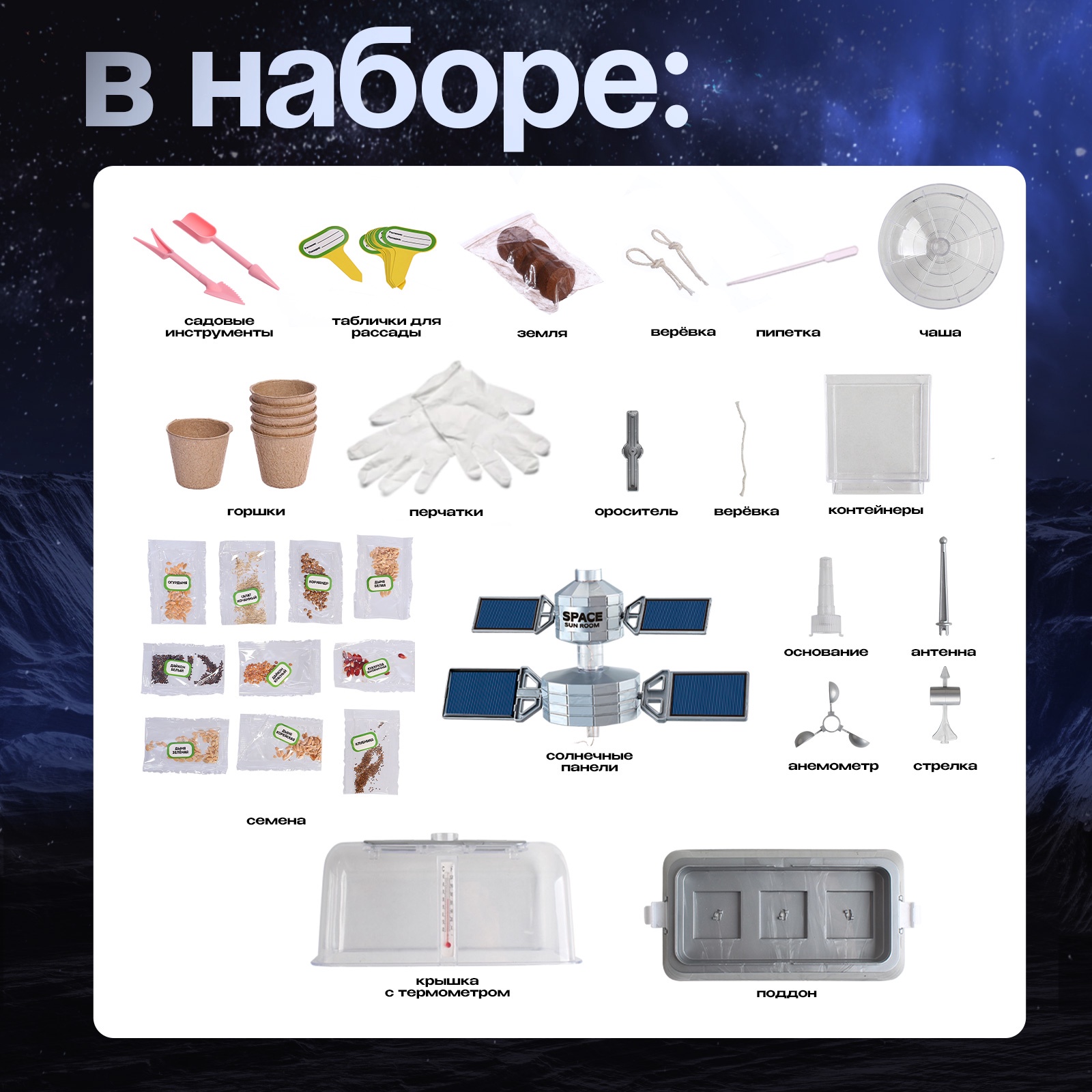 Набор для выращивания Эврики Мини-ферма в Космосе - фото 2