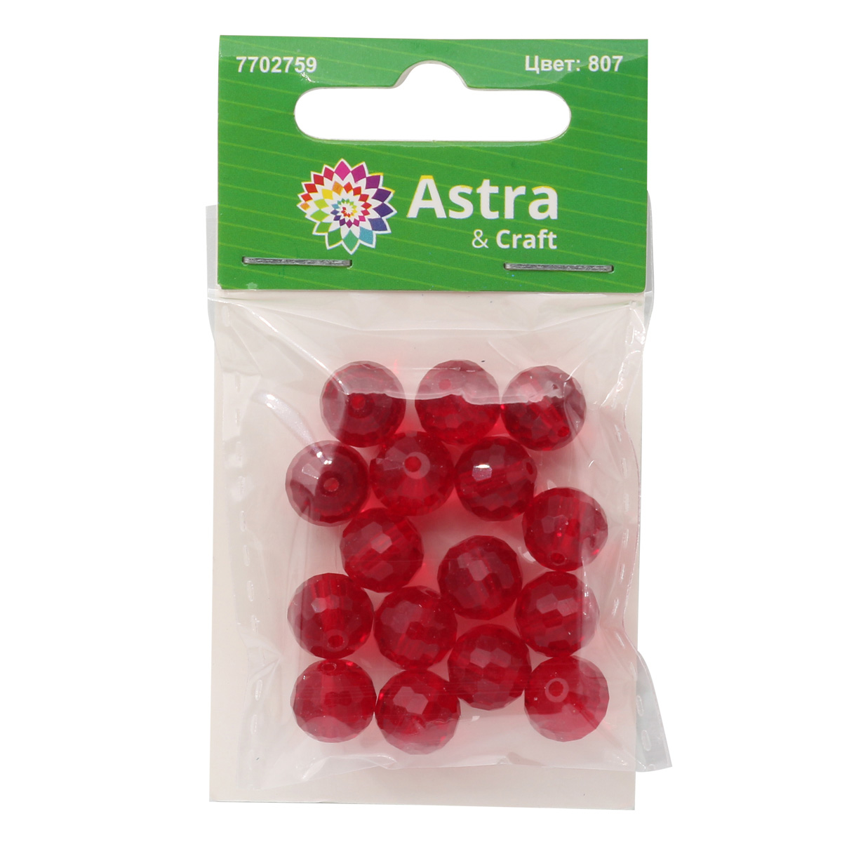 Набор для творчества Astra Craft бусины 10 мм 16 шт граненые - фото 4