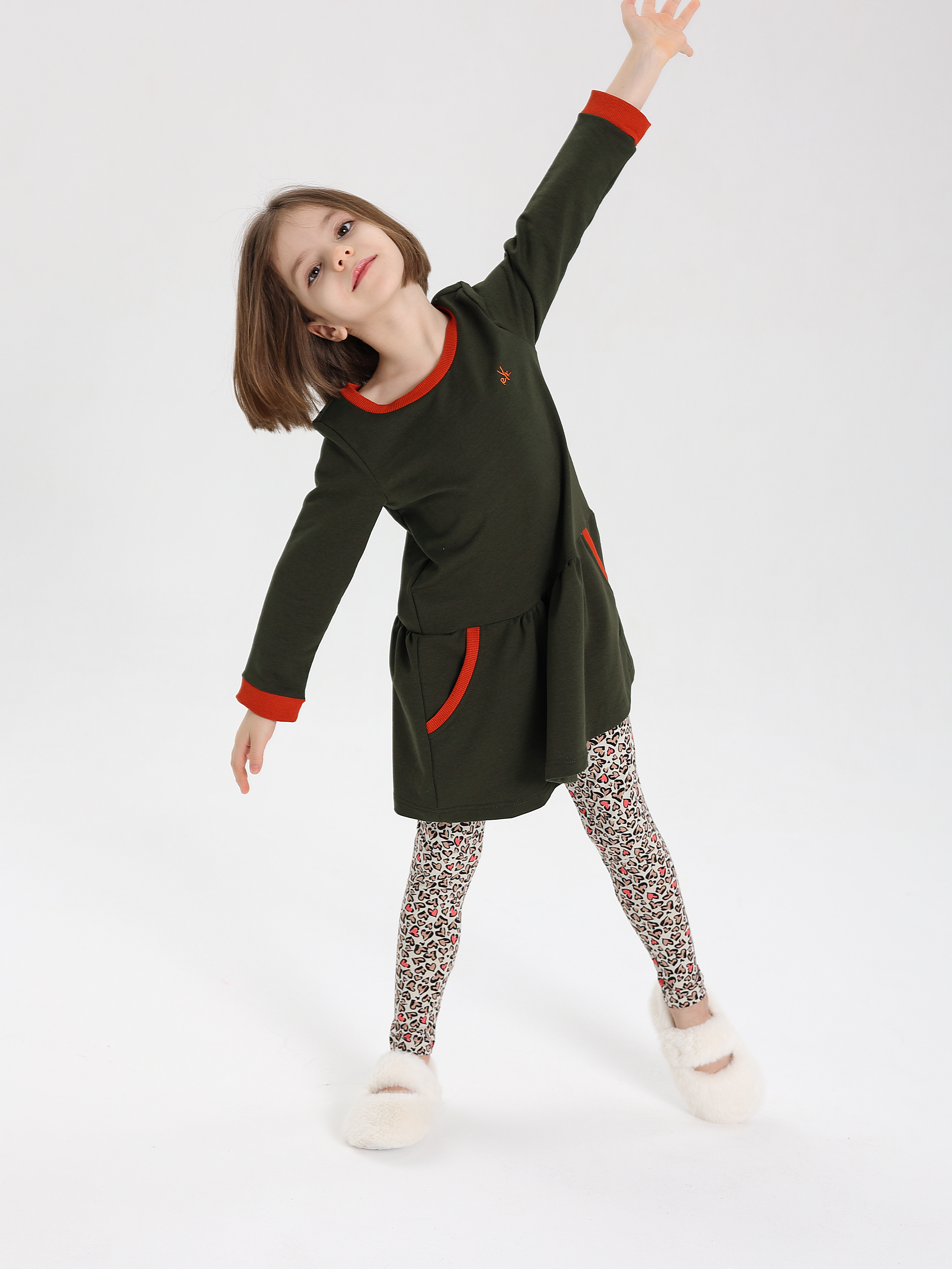 Платье RobyKris 27-9286-25/хаки - фото 5