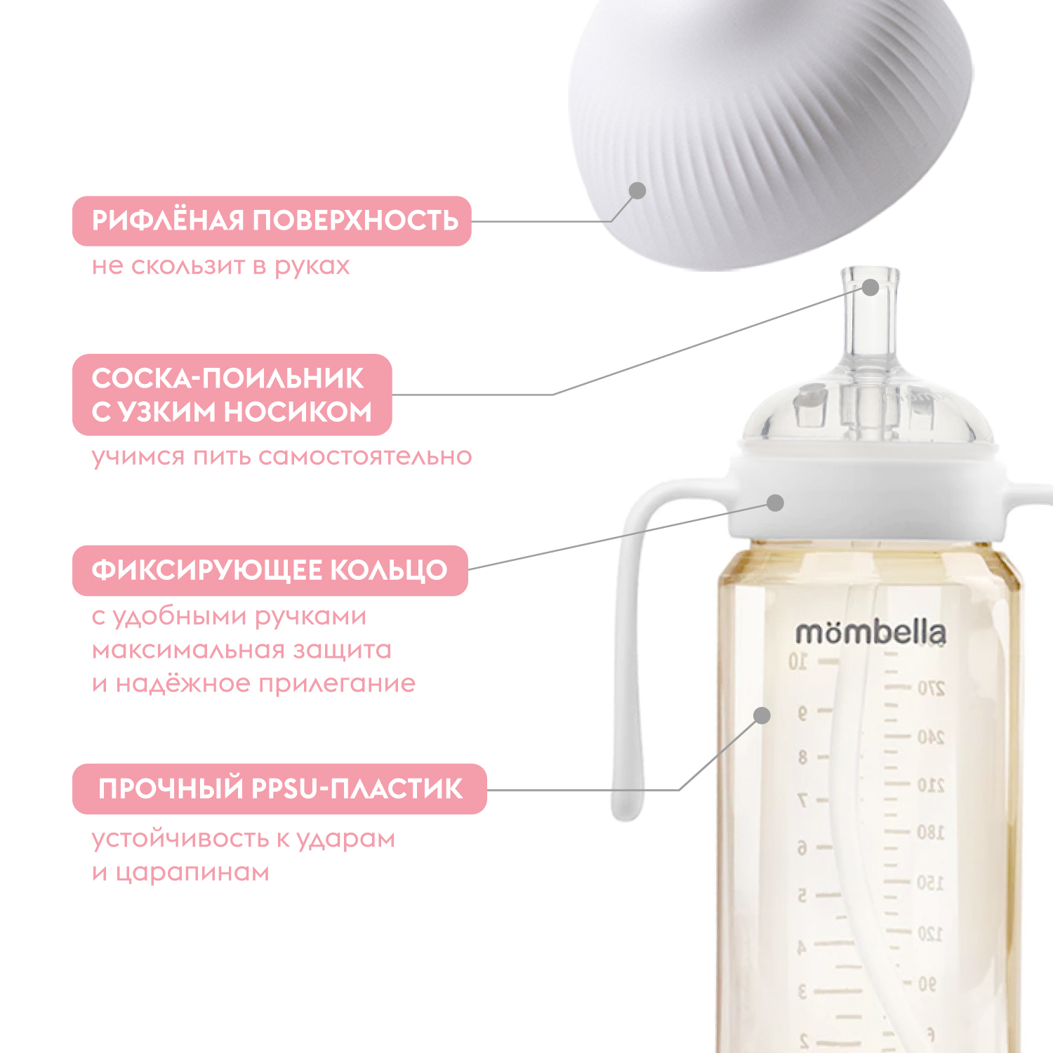 Бутылочка Mombella Anti-Colic 300 мл - фото 3