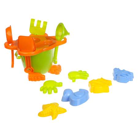 Песочный набор Игроленд Дружок 9 предм. в ассортименте