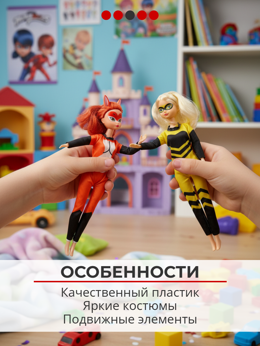 Кукла классическая ТОТОША Леди баг и Супер-кот 353 - фото 7