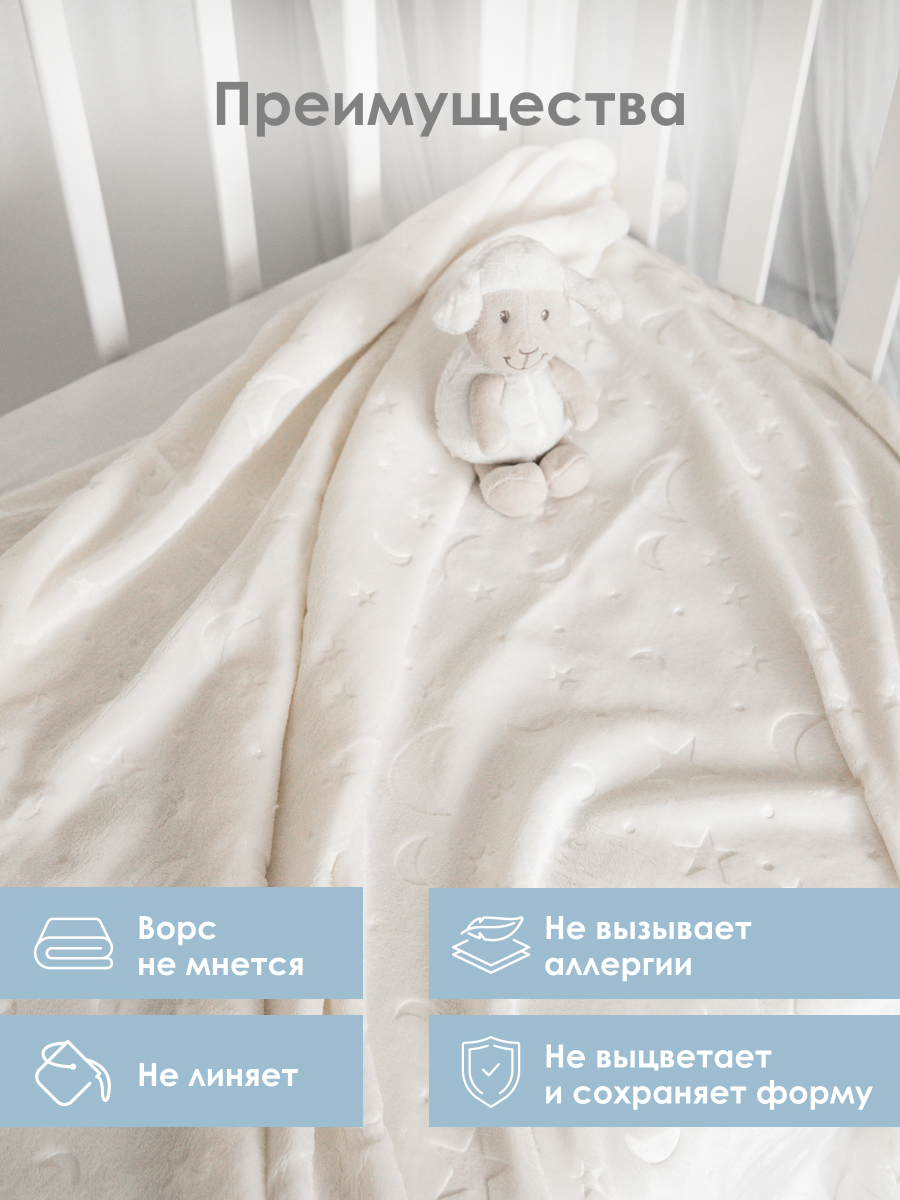 Плед Baby Nice Termosoft велсофт 100 x 140 см - фото 3