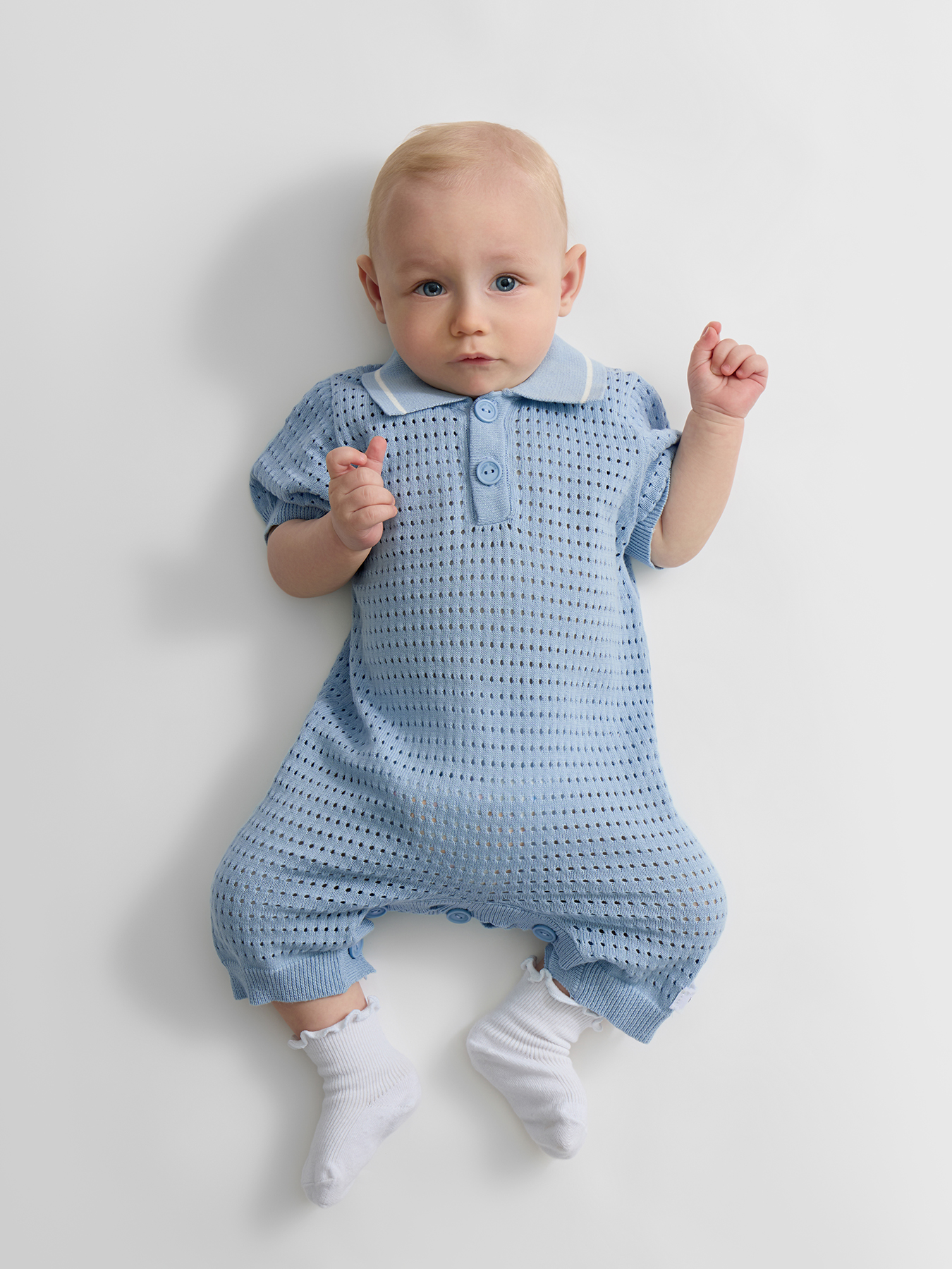 Изображение товара Песочник Happy Baby 68 Легкий хлопковый комбинезон для мальчика