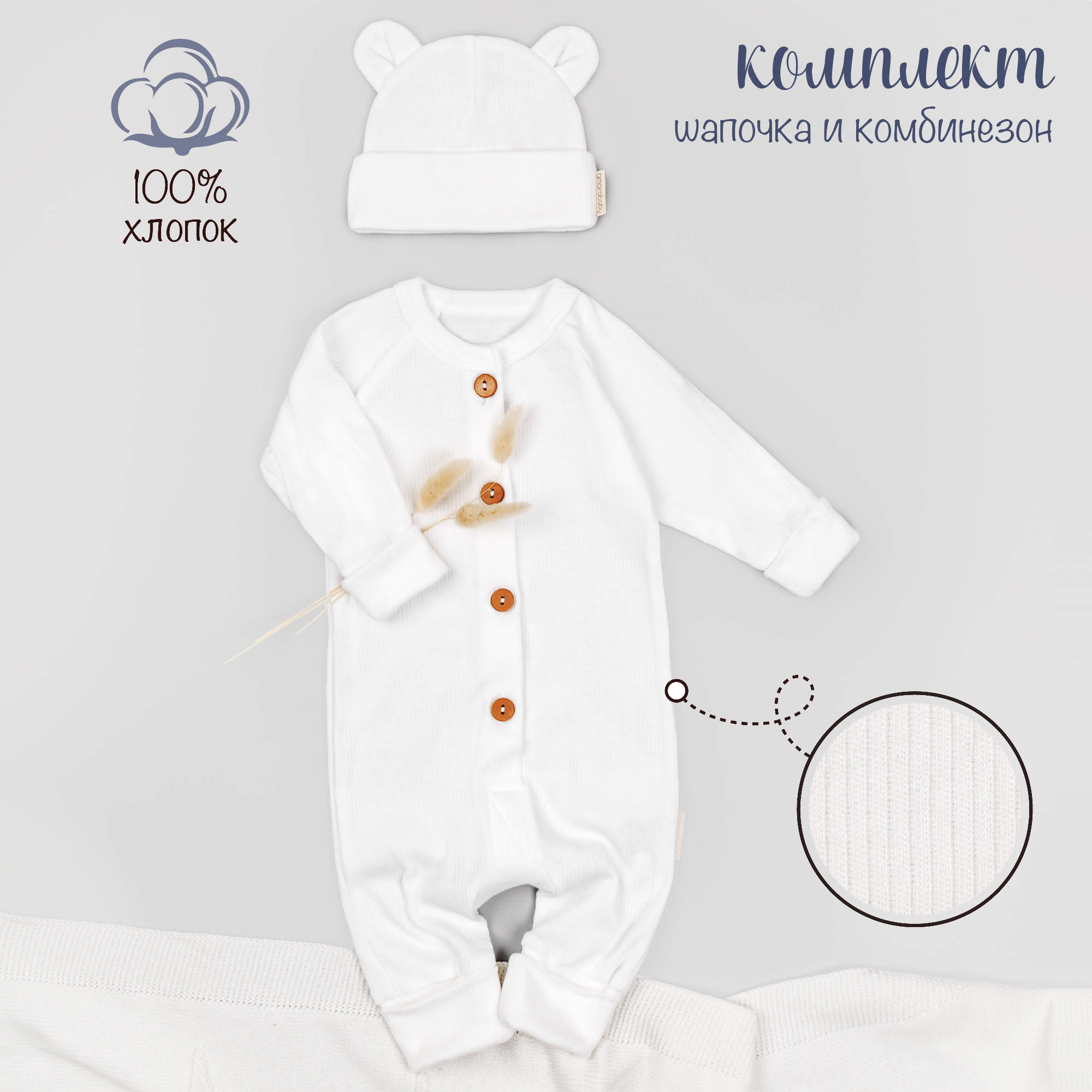 Комбинезон с шапочкой Amarobaby AB-OD21-FS5001/33 - фото 4