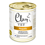 Корм для собак Clan vet hepatic профилактика болезней печени диетические консервы 340г