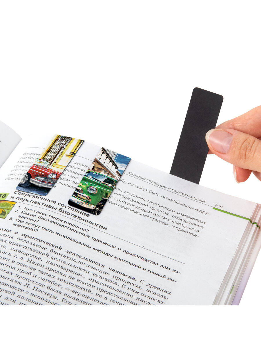 Магнитная закладка Brauberg 6 шт. - фото 8