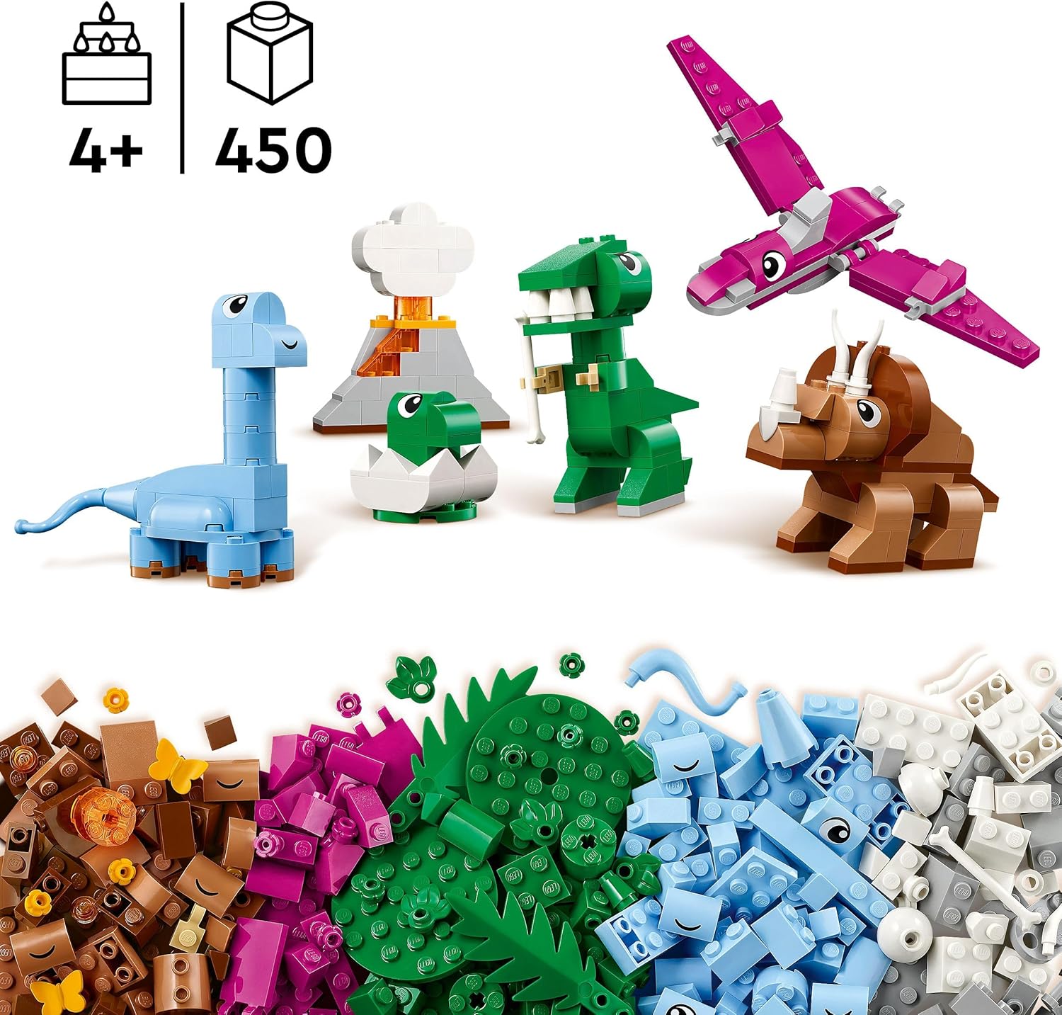 Конструктор LEGO Classic Творческие динозавры блочный - фото 2