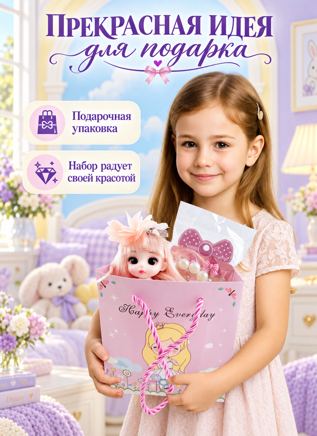 Кукла мини TrendToys шарнирная с сумочкой высота 16 см SDM022 - фото 9