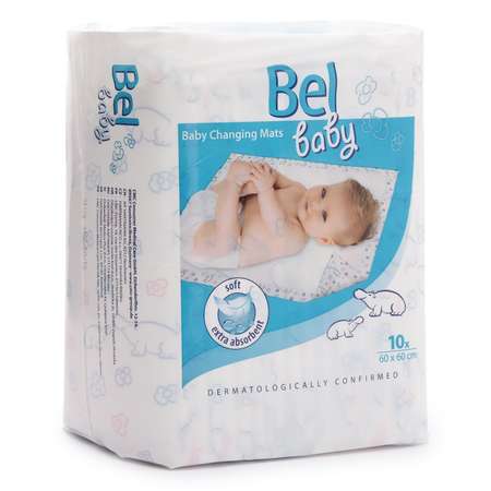 Пелёнки одноразовые Bel Baby 60х60 см 10 шт.