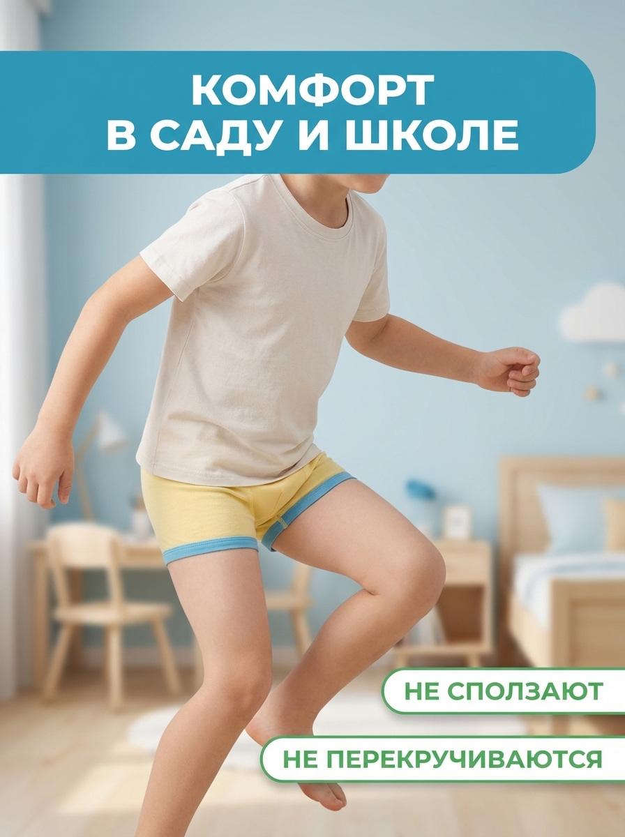 Трусы 4 шт Bambooland Boxer-Bus - фото 11