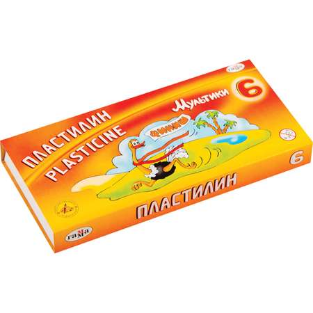 Пластилин ГАММА 6 цв.