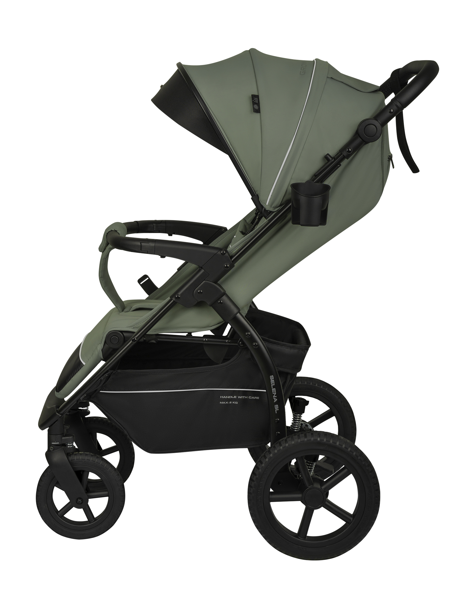 Коляска прогулочная JOVOLA Selena SL, зеленый - фото 6