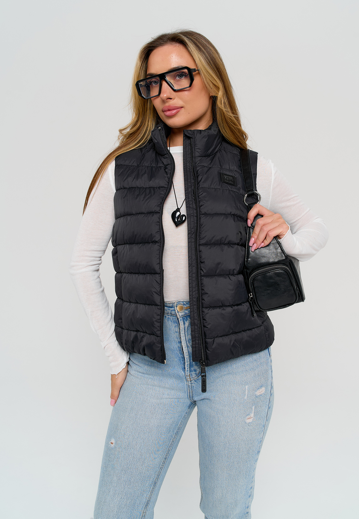 Жилет Stylish AMADEO AV-8508-черный - фото 9