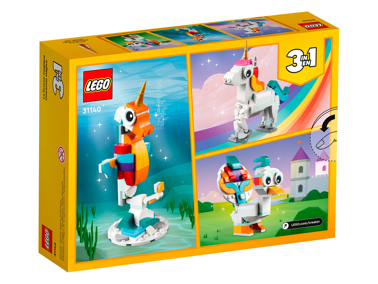 Конструктор LEGO Creator Волшебный единорог 31140 145 дет. - фото 10
