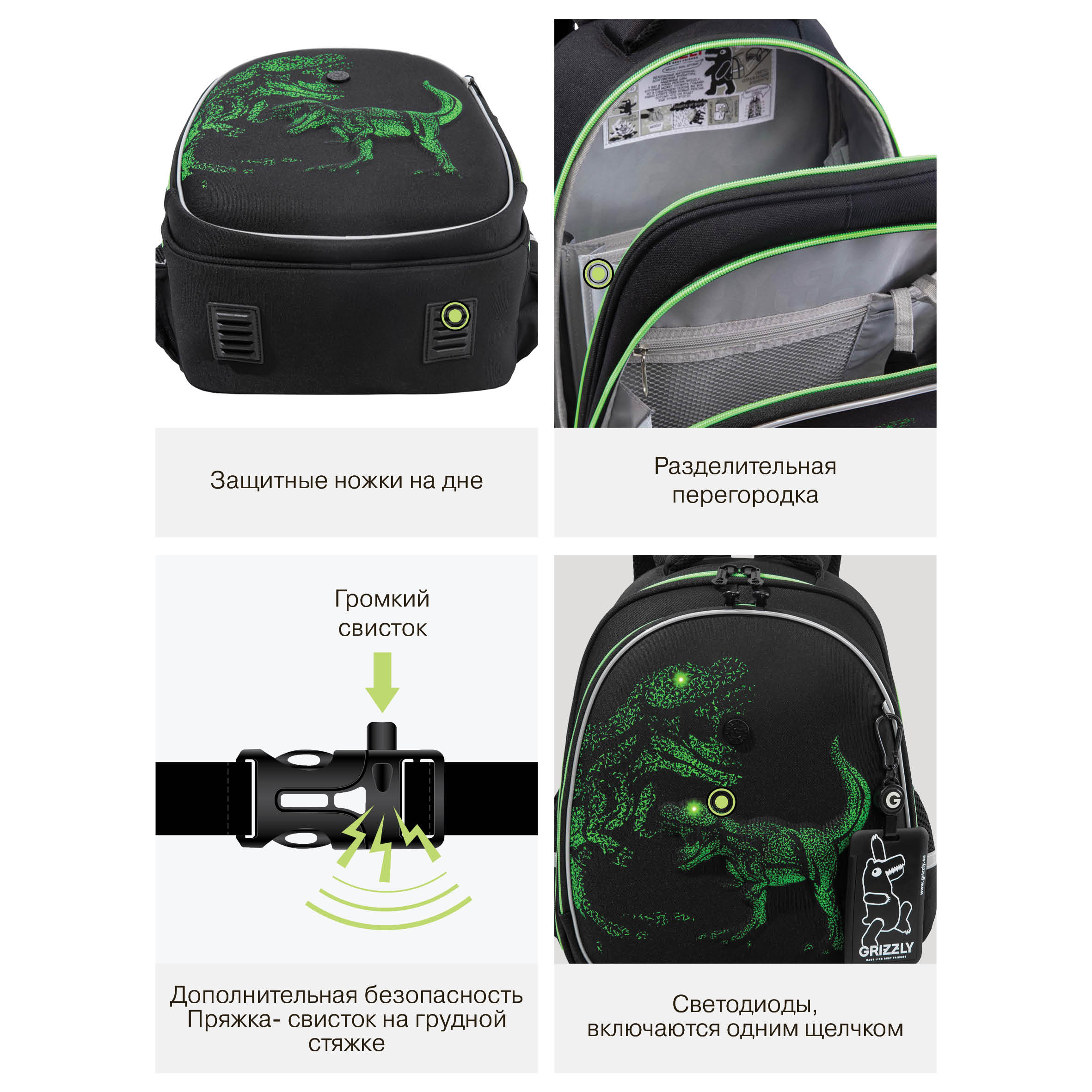 Ранец Grizzly Тирекс - фото 15