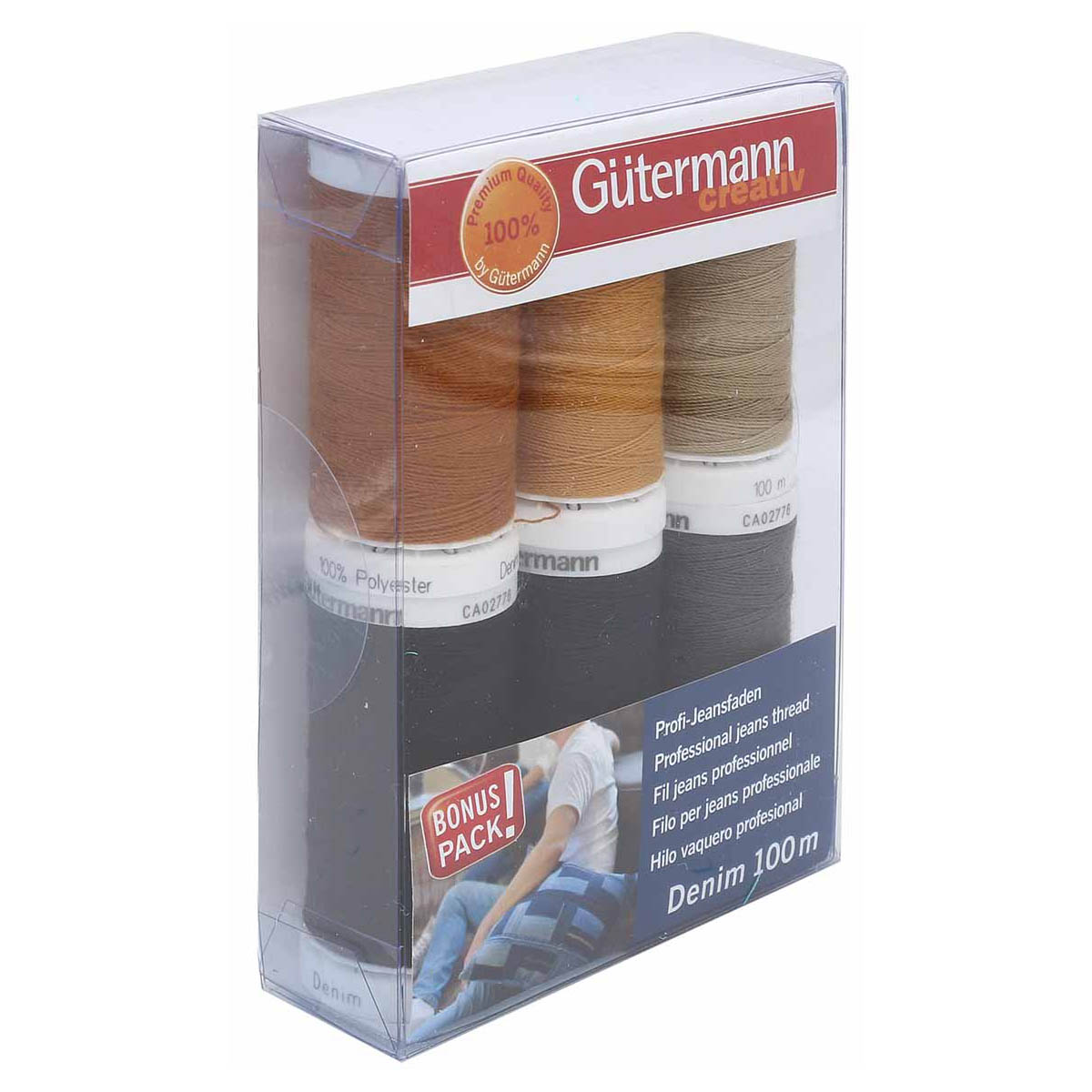 Нитки для шитья Denim Guttermann 100м 6шт - фото 3