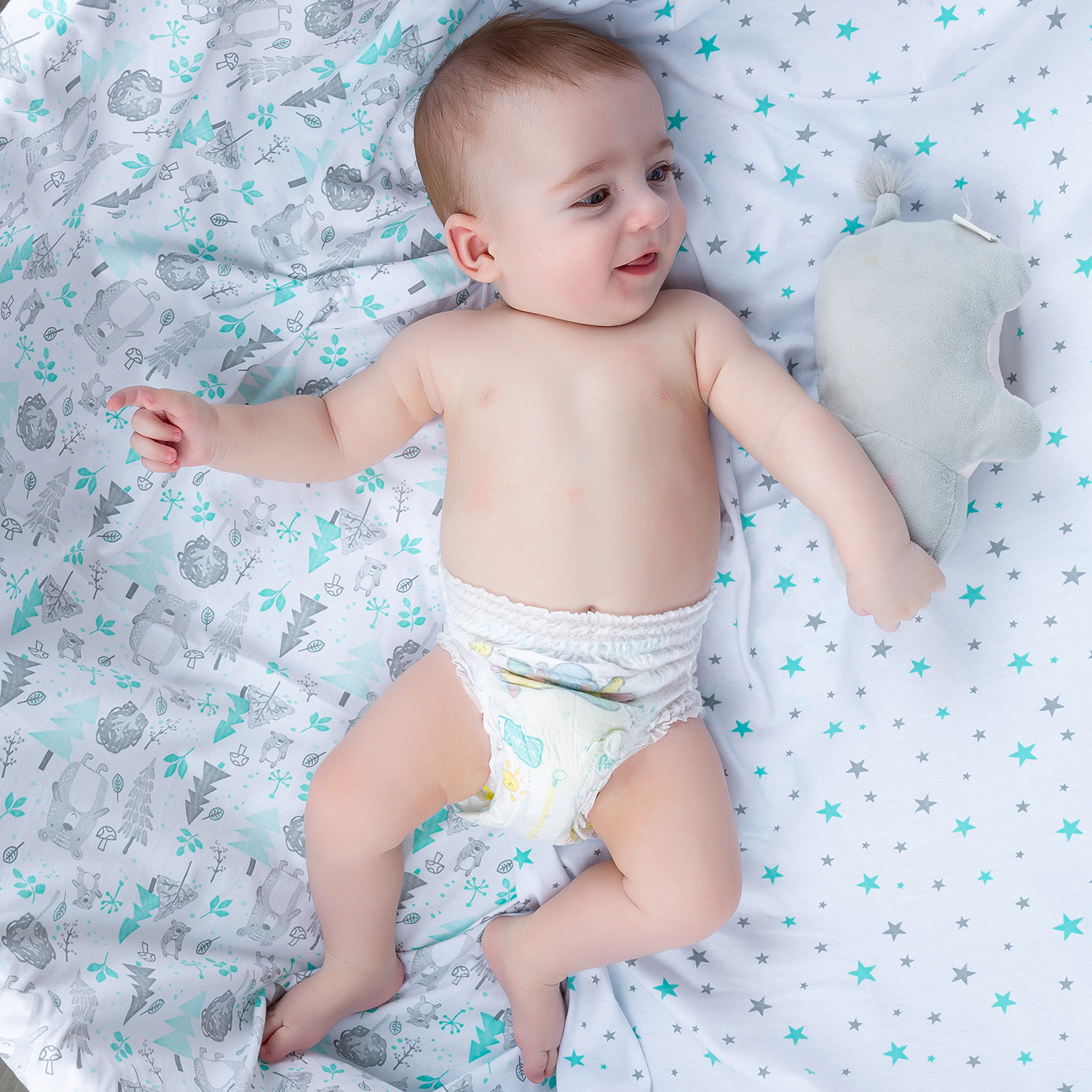 Пелёнка inlovery трикотаж 90х120 см 2 шт. - фото 12