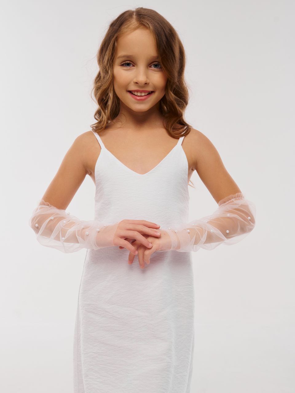 Митенки VasileKiss БелыеДетскиеМ - фото 7