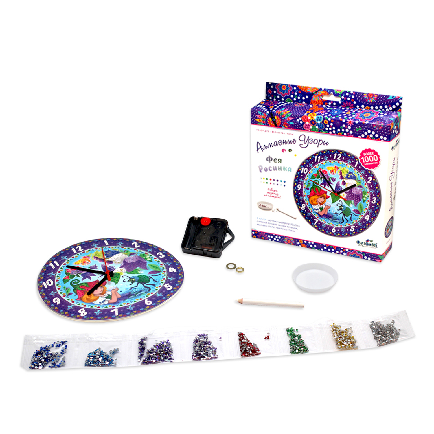 Алмазная мозаика ORIGAMI Часы Фея - фото 3