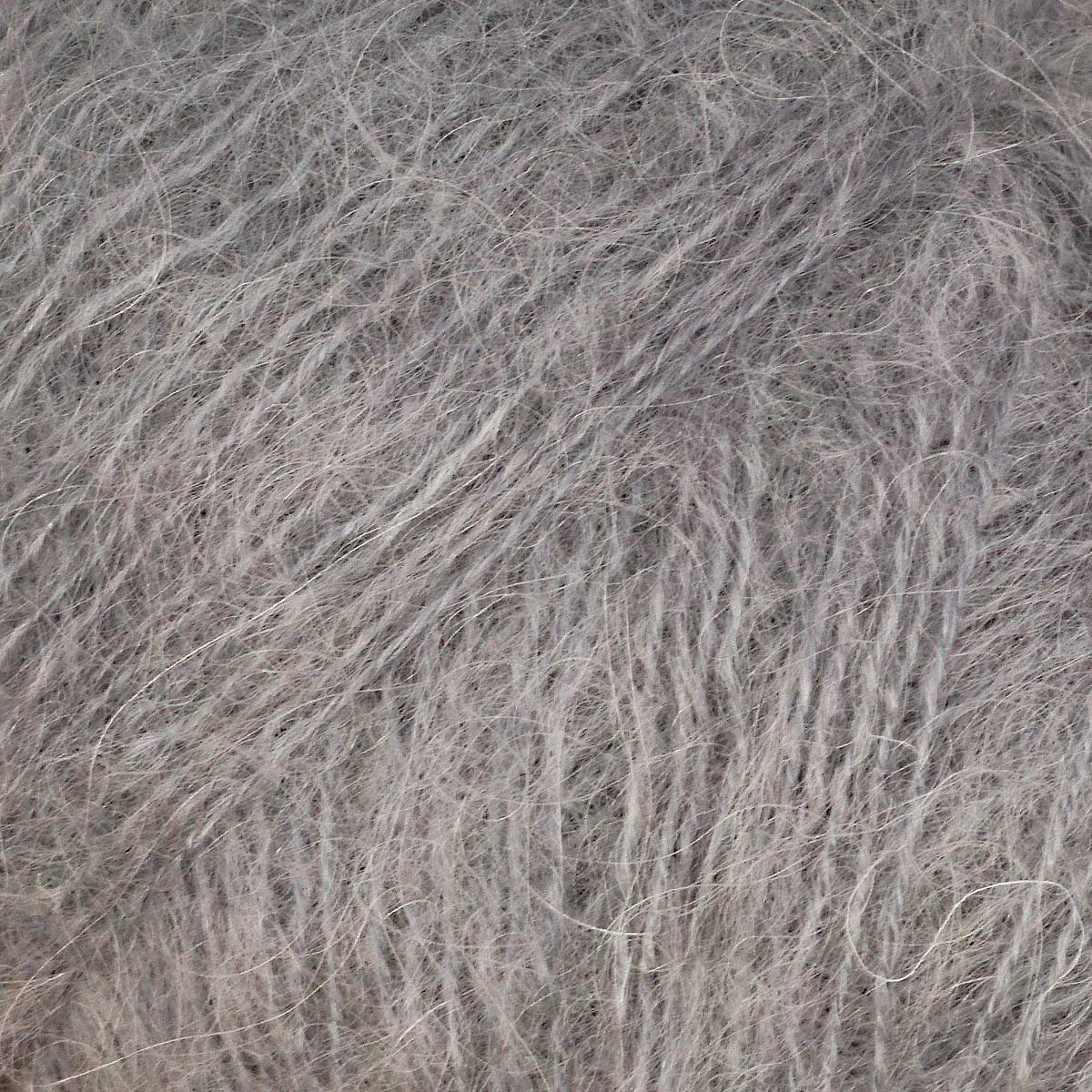 Пряжа Astra Premium Мохер Mohair полушерстяная с ворсом 25 г 190 м 21 дымчато-серый 4 мотка - фото 6