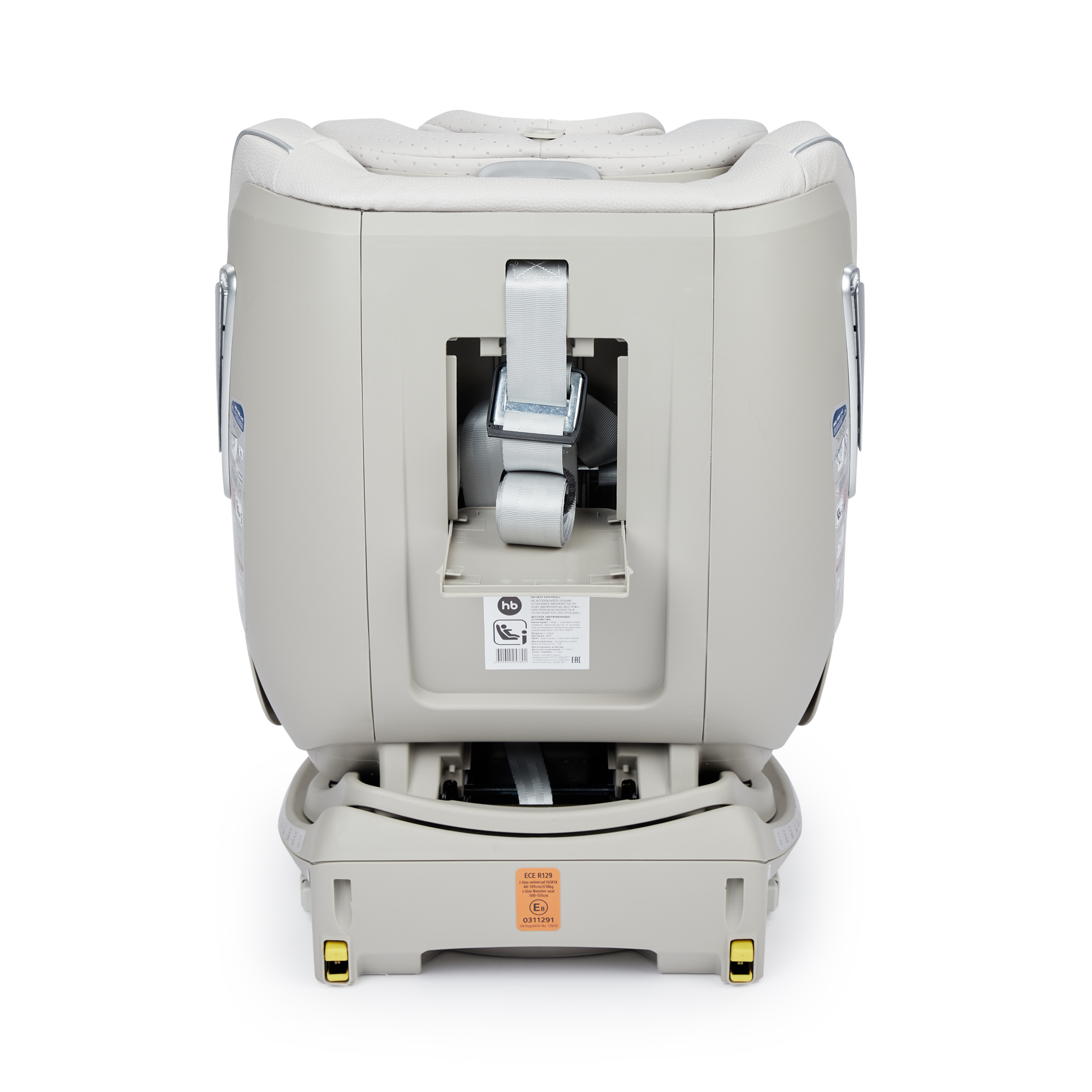 Автокресло Happy Baby I-Unix Isofix 0+/1/2/3 (0-36 кг) серый - фото 10