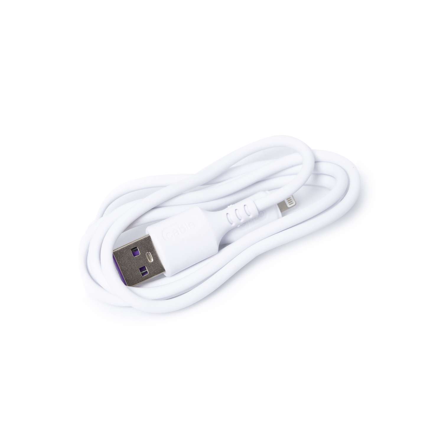 USB кабель ё 8 pin 1м Белый - фото 2