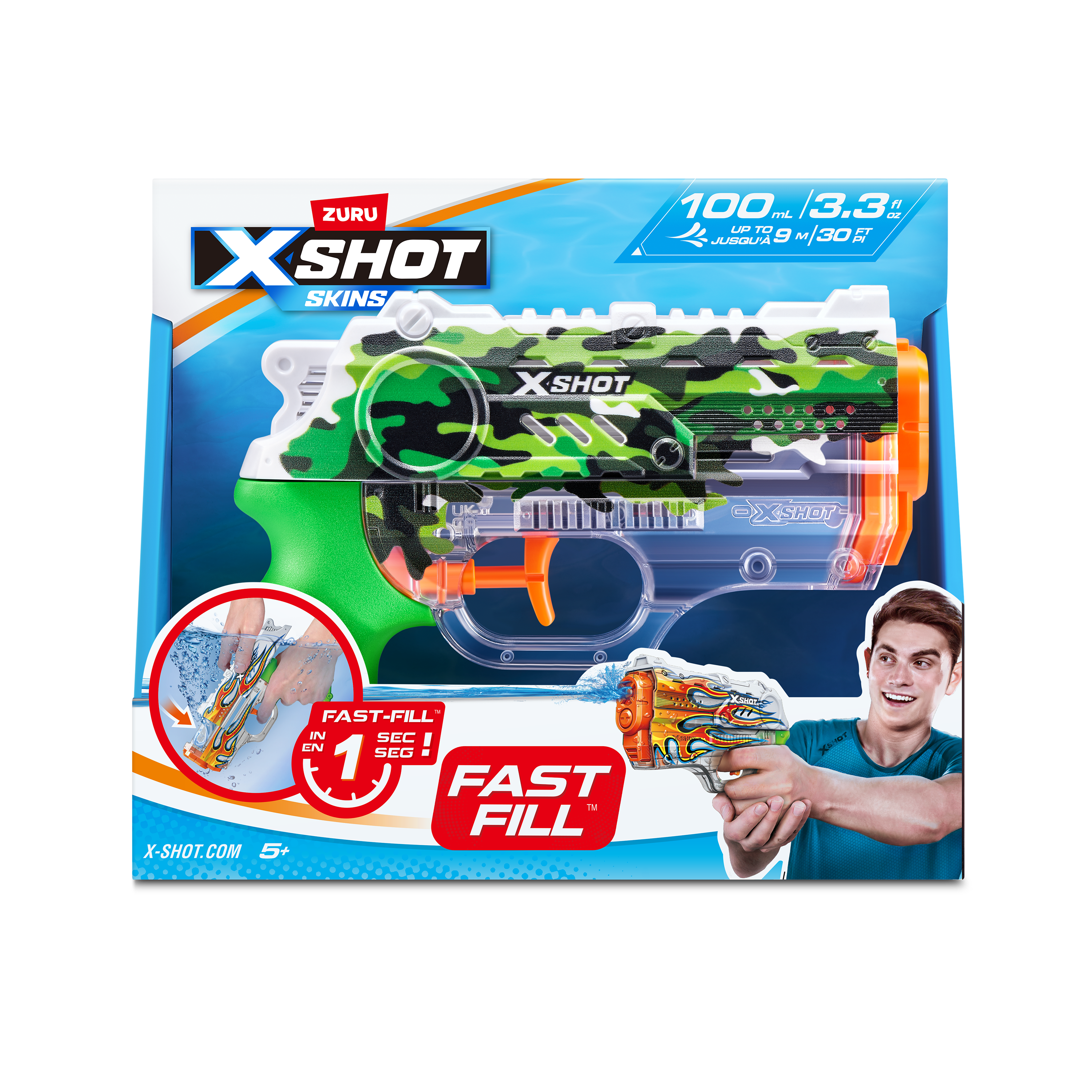 Бластер водный Zuru XSHOT  Skins Нано - фото 8