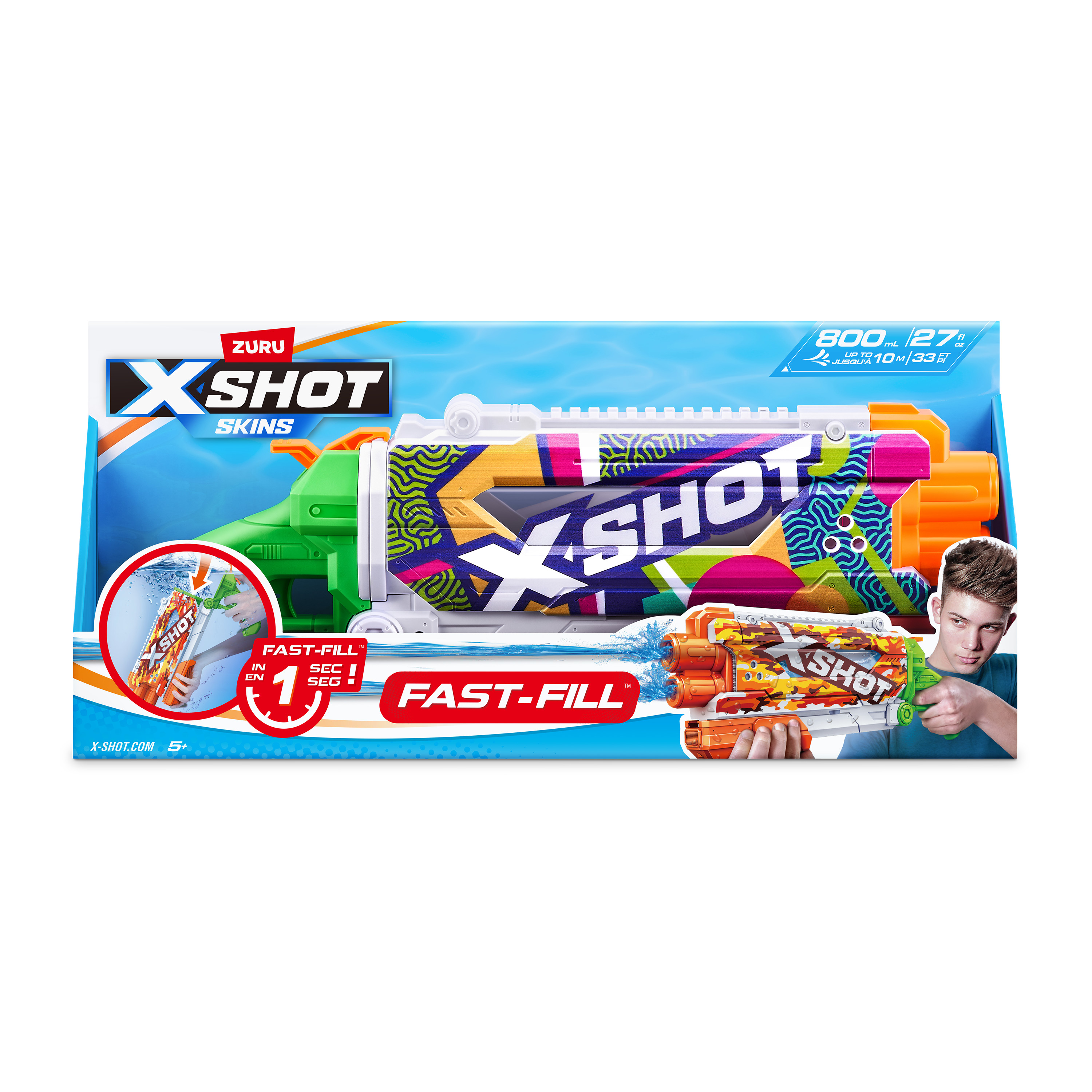 Бластер водный Zuru XSHOT  Skins Памп - фото 9