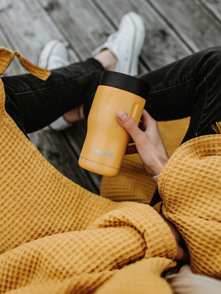 Термокружка для напитков 350 мл Tumbler Bobber оранжевый - фото 6