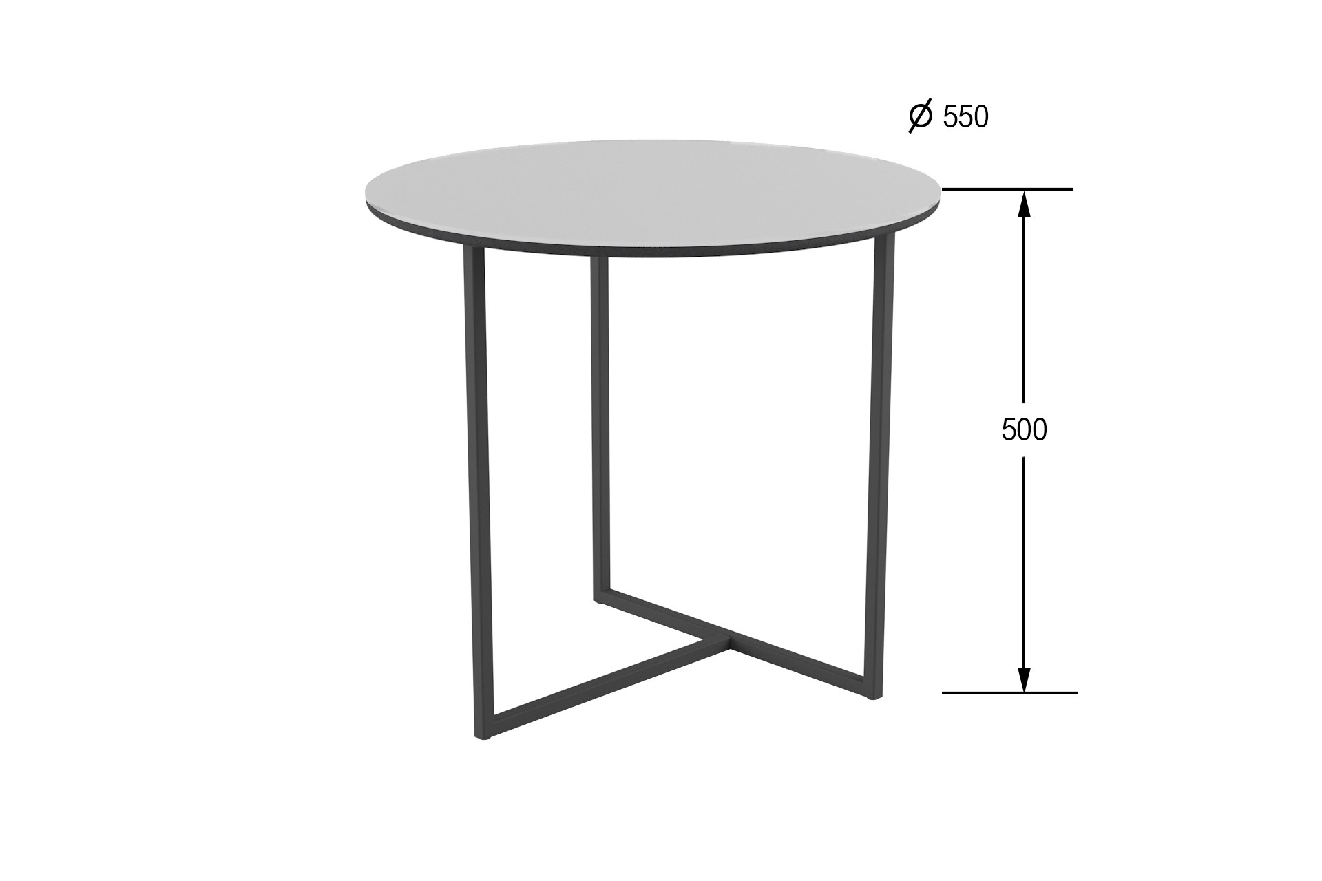 Стол журнальный КАЛИФОРНИЯ МЕБЕЛЬ Альбано Glass белая Lacobel - фото 2