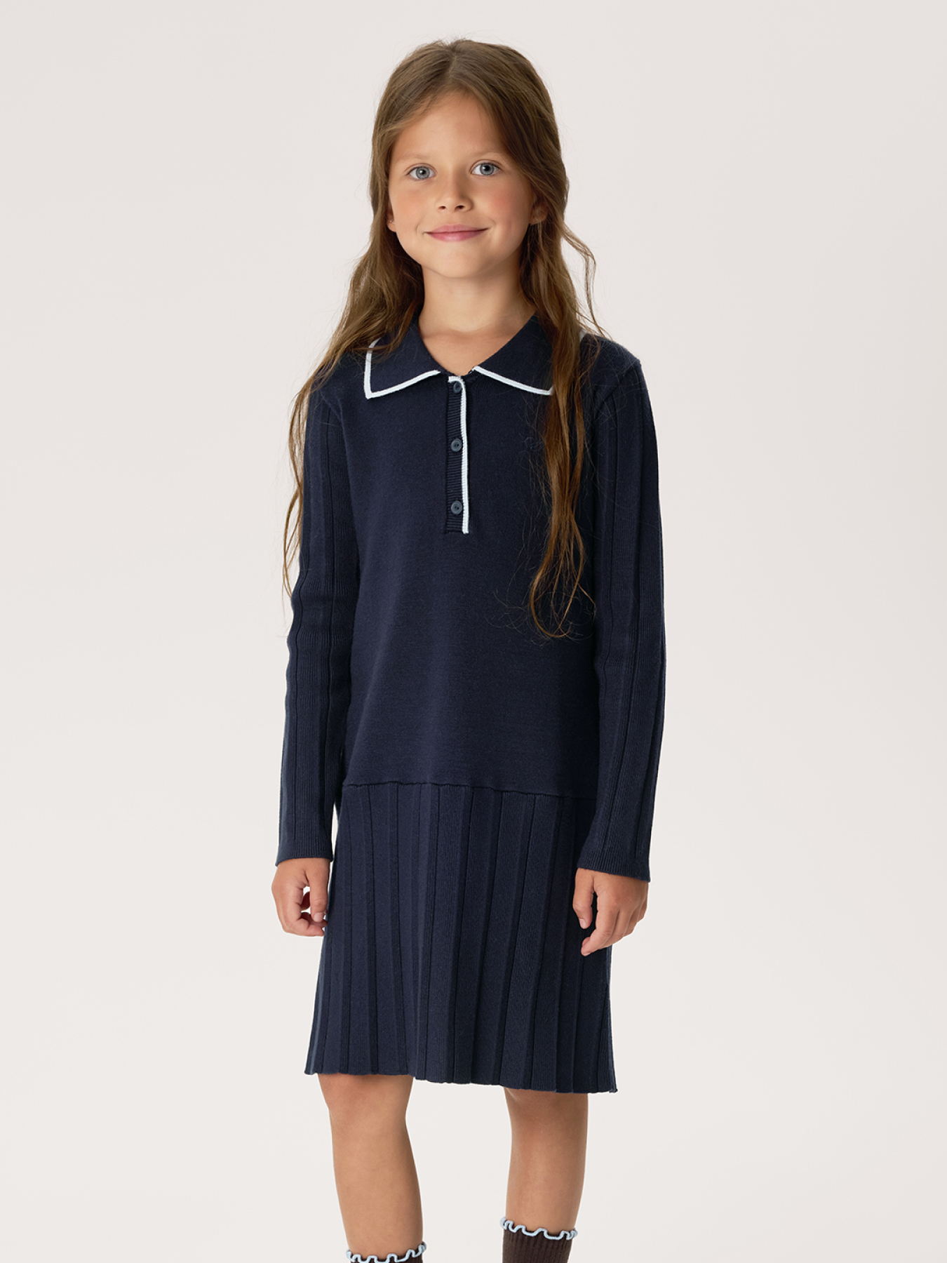 Платье Happy Baby 88404-1_dark blue - фото 1