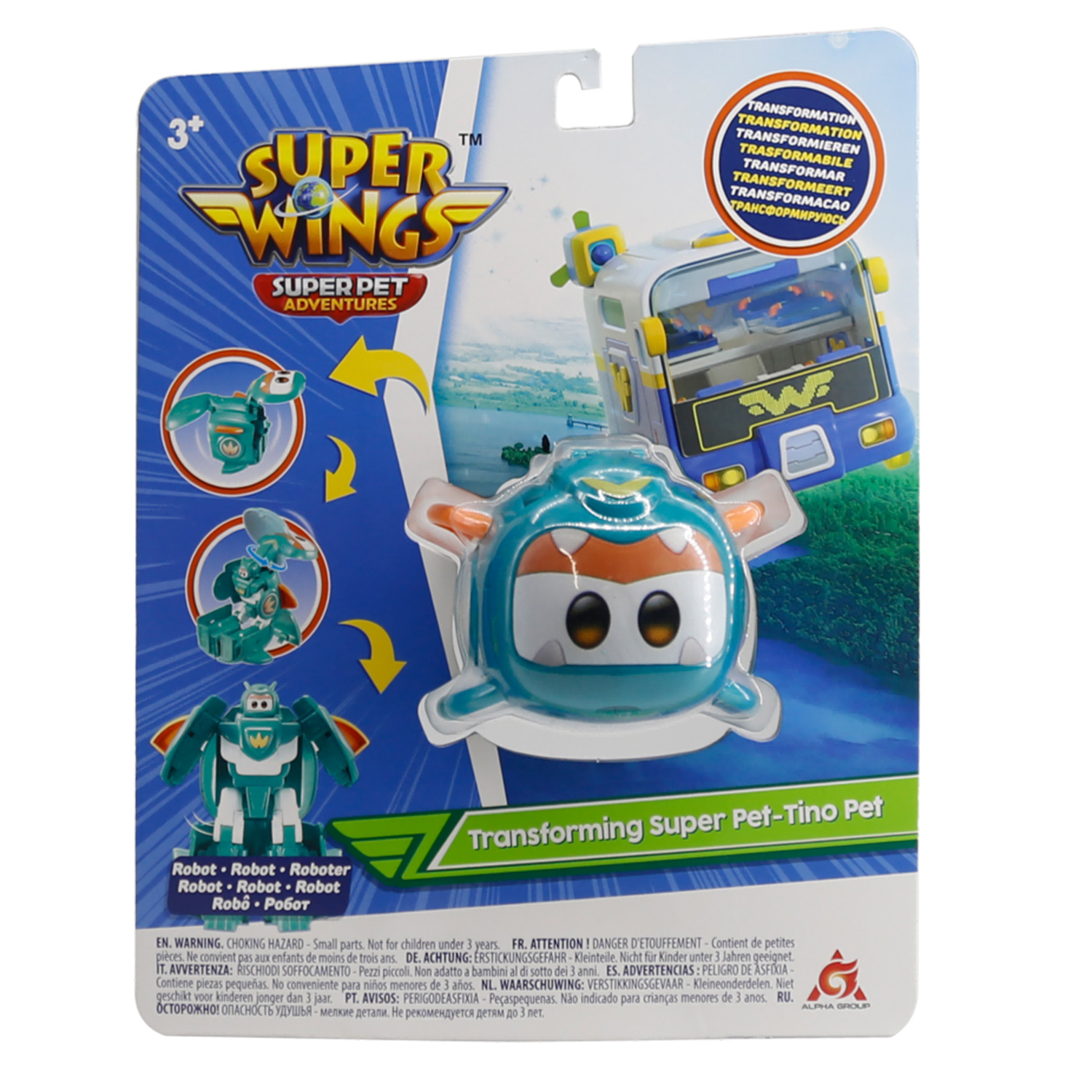 Фигурка Super Wings Большой питомец Тино - фото 4