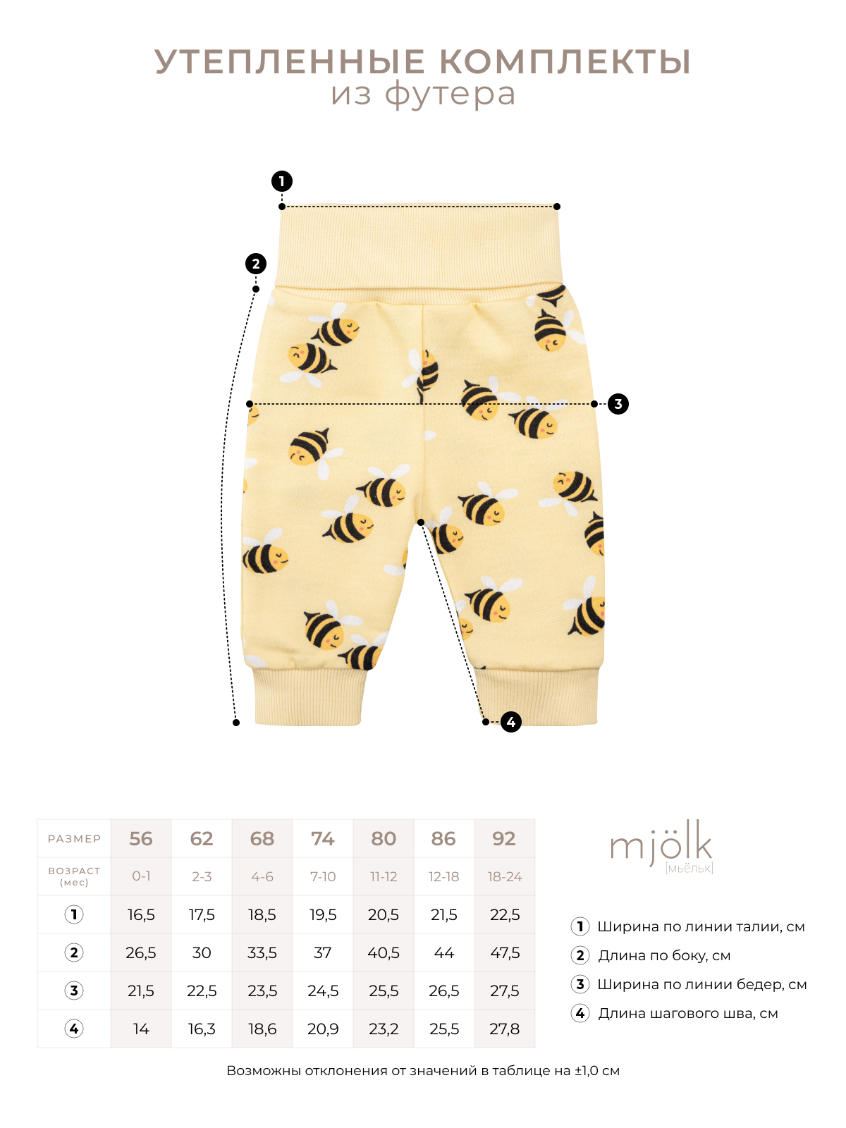 Свитшот и брюки Mjolk 4156606 - фото 9