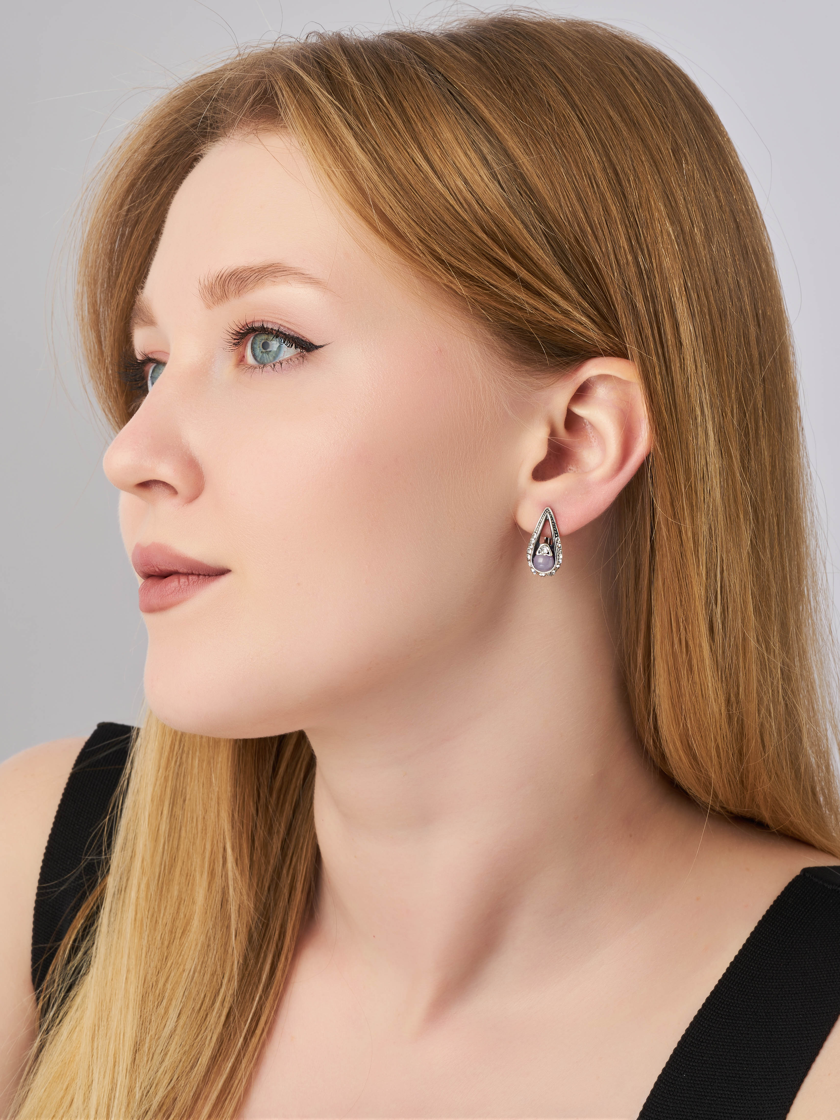 Серьги Shine and Beauty 80016-8-с-розовыйкварц - фото 3