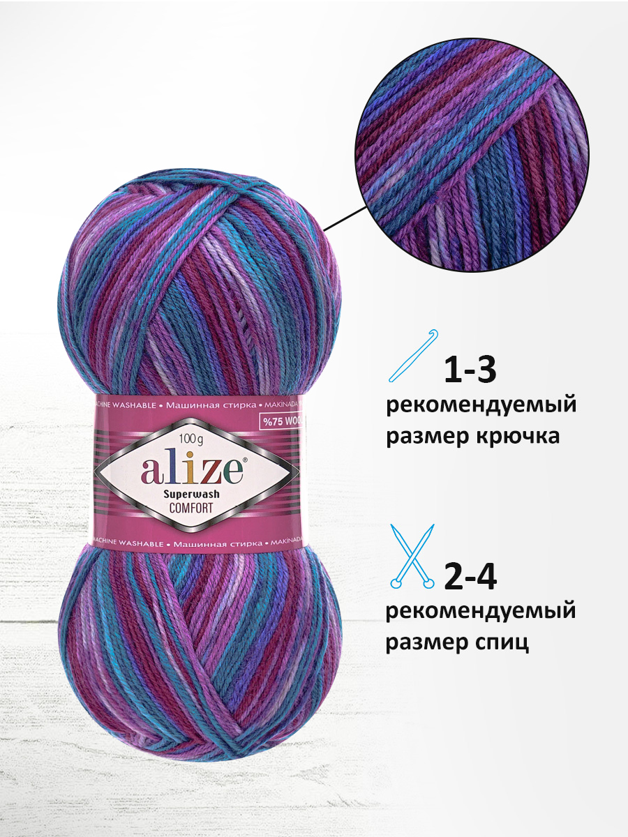 Пряжа Alize 100г 420м 5шт - фото 4