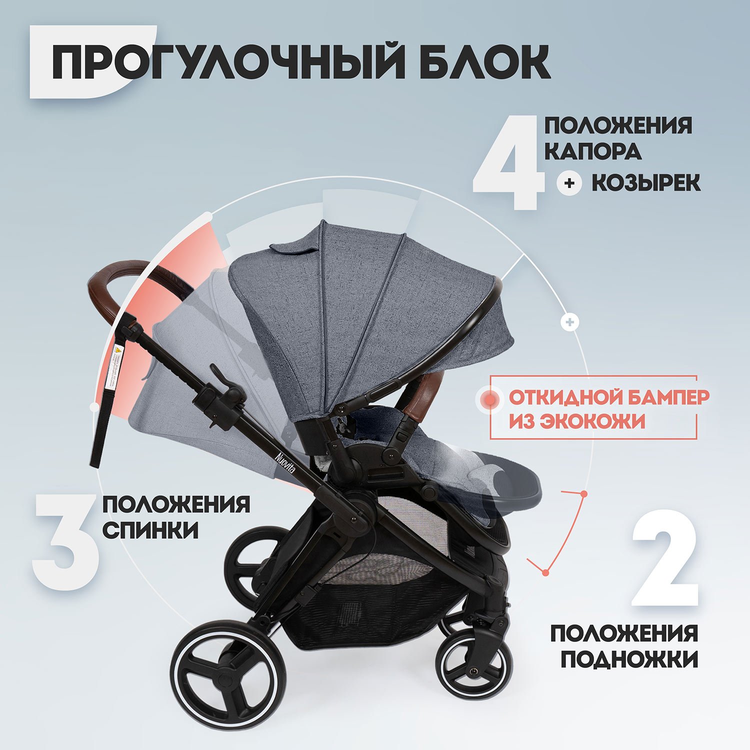 Коляска 2в1 Nuovita - фото 4