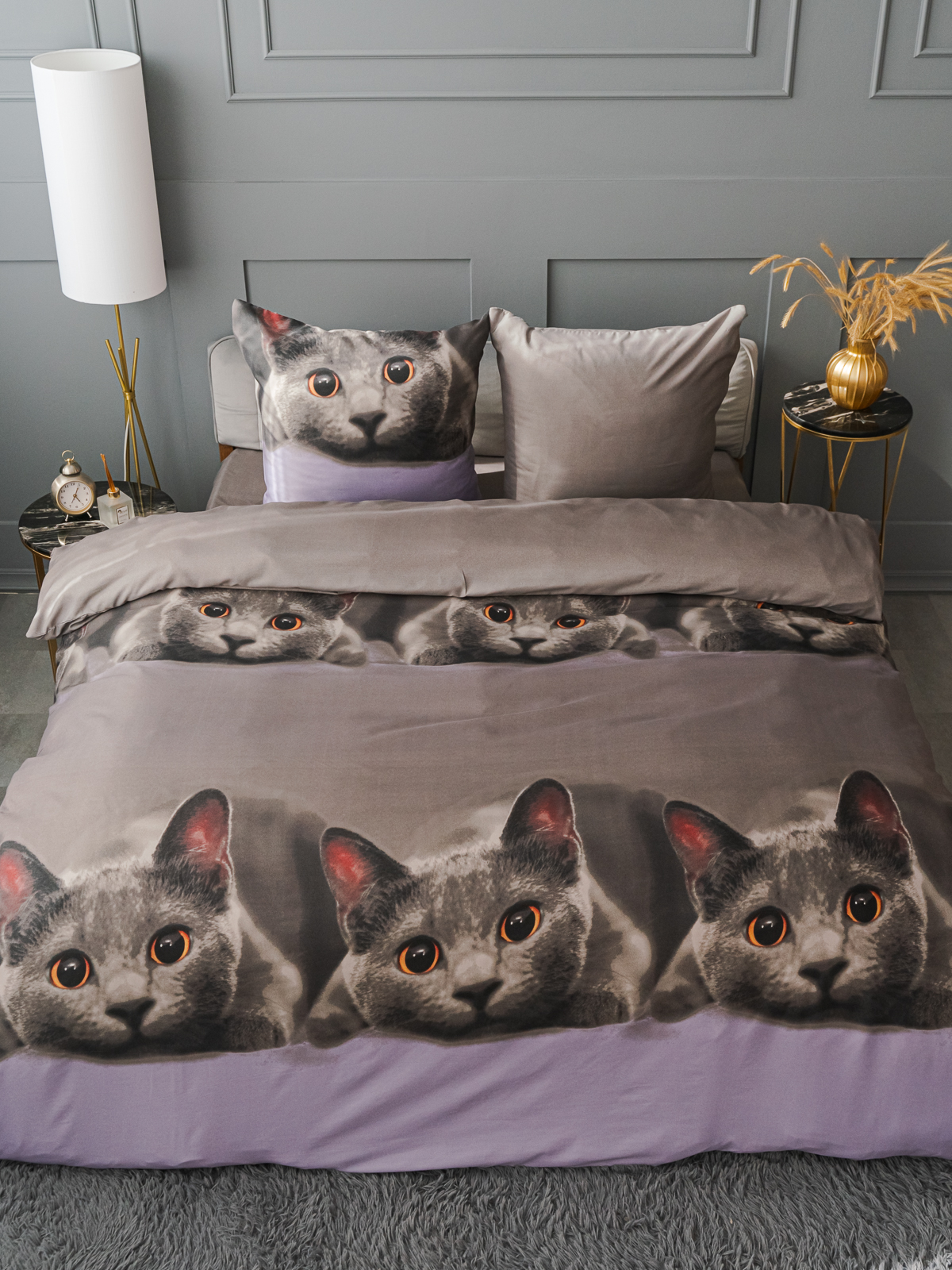 Комплект постельного белья PAVLine Котик двуспальный - фото 5