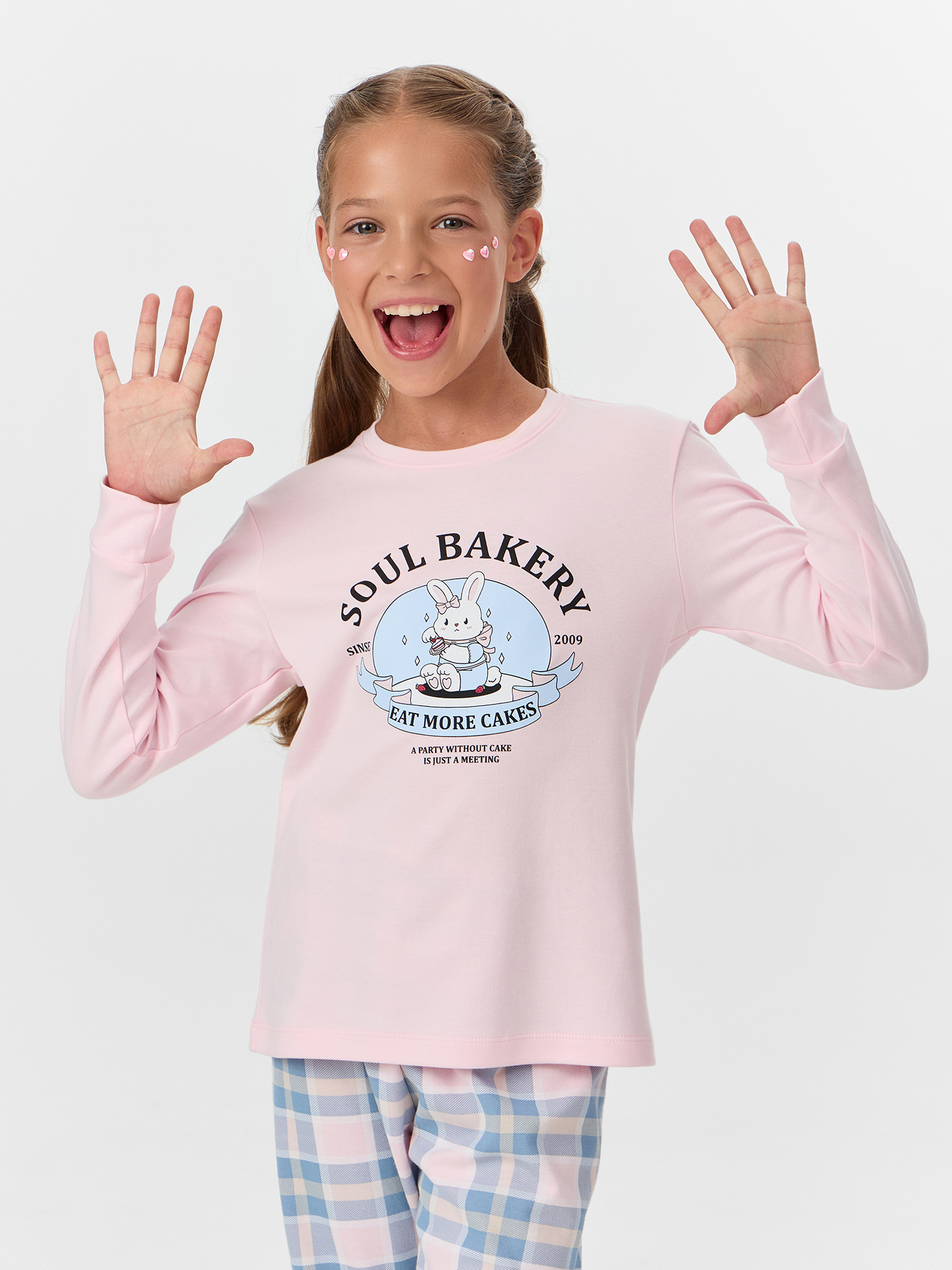 Комплект Mark Formelle (Марк Формэль) 567743/розовый +клетка голубой/розовый - фото 3