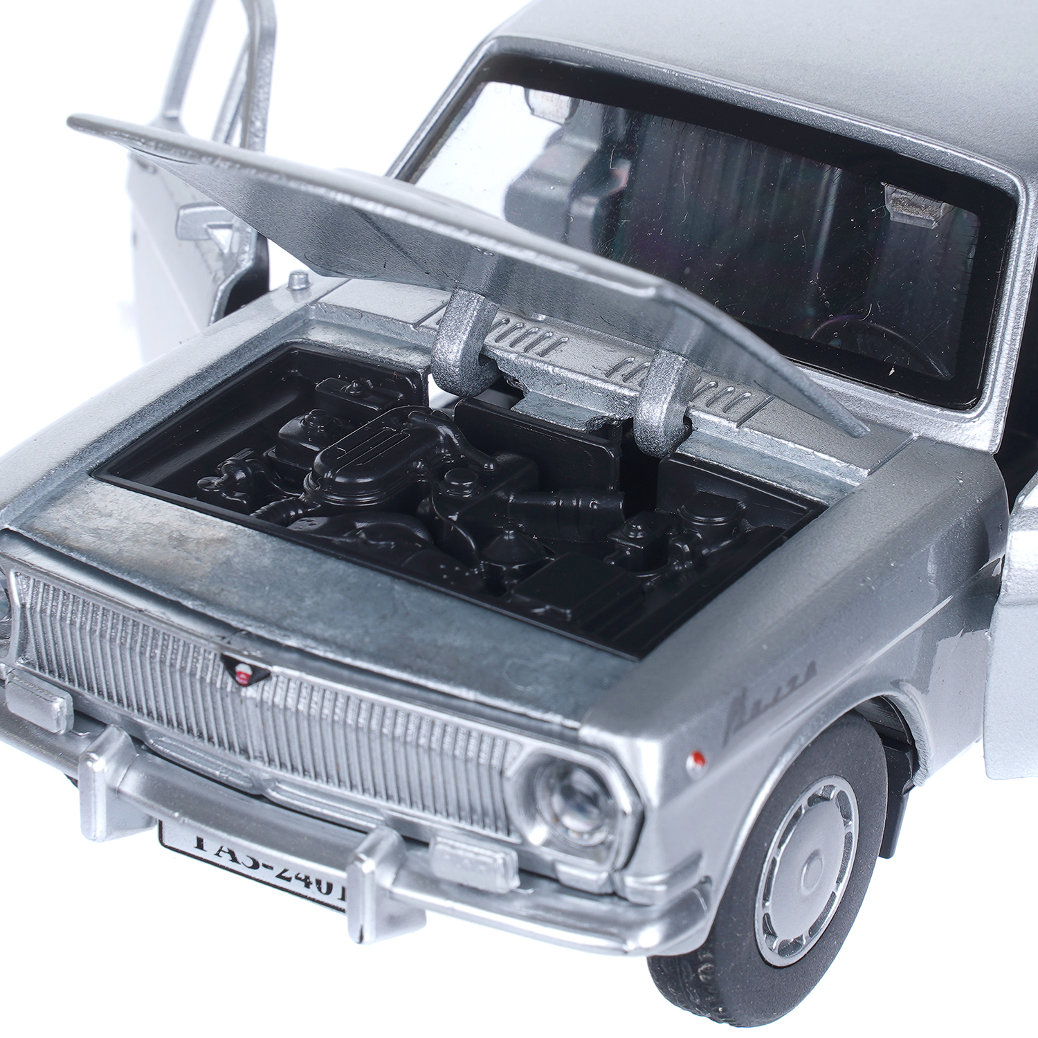 Автомобиль Технопарк ГАЗ Волга Серая 1:32 410485 - фото 5