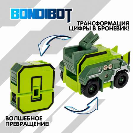 Фигурка Bondibon трансформер Робот Цифра 2в1