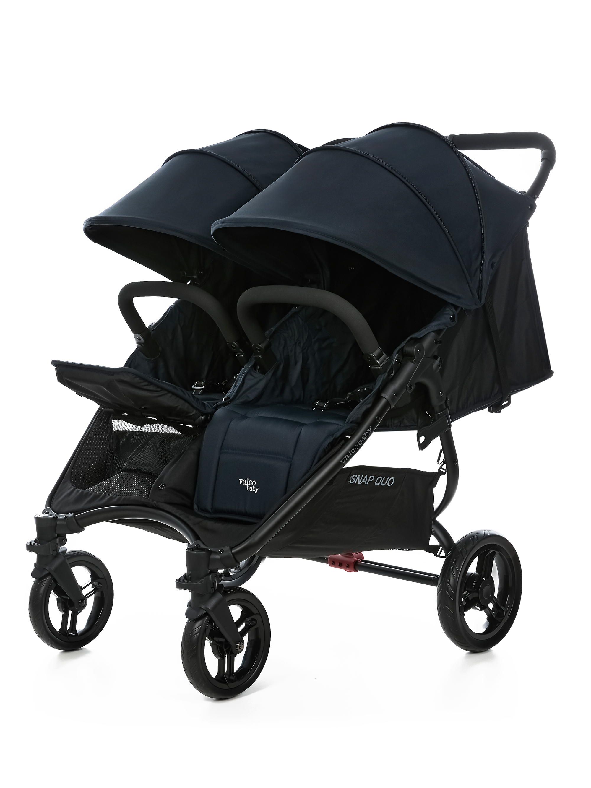 Коляска прогулочная для двойни Valco baby Snap Duo Flatt Matt синий - фото 8