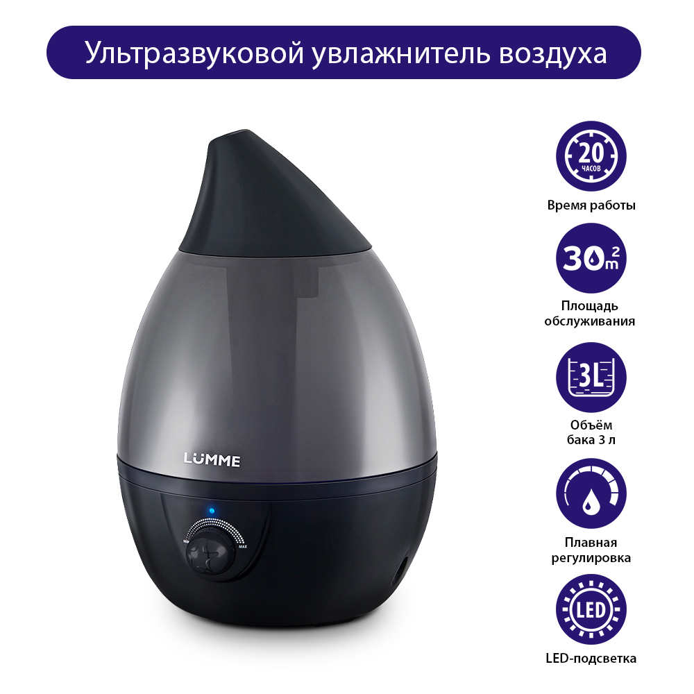 Увлажнитель воздуха ультразвуковой LUMME LU-1558 - фото 7