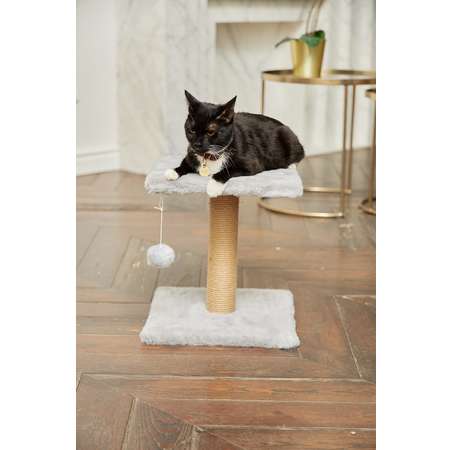 Когтеточка для кошек лежанка Pet БМФ Серый