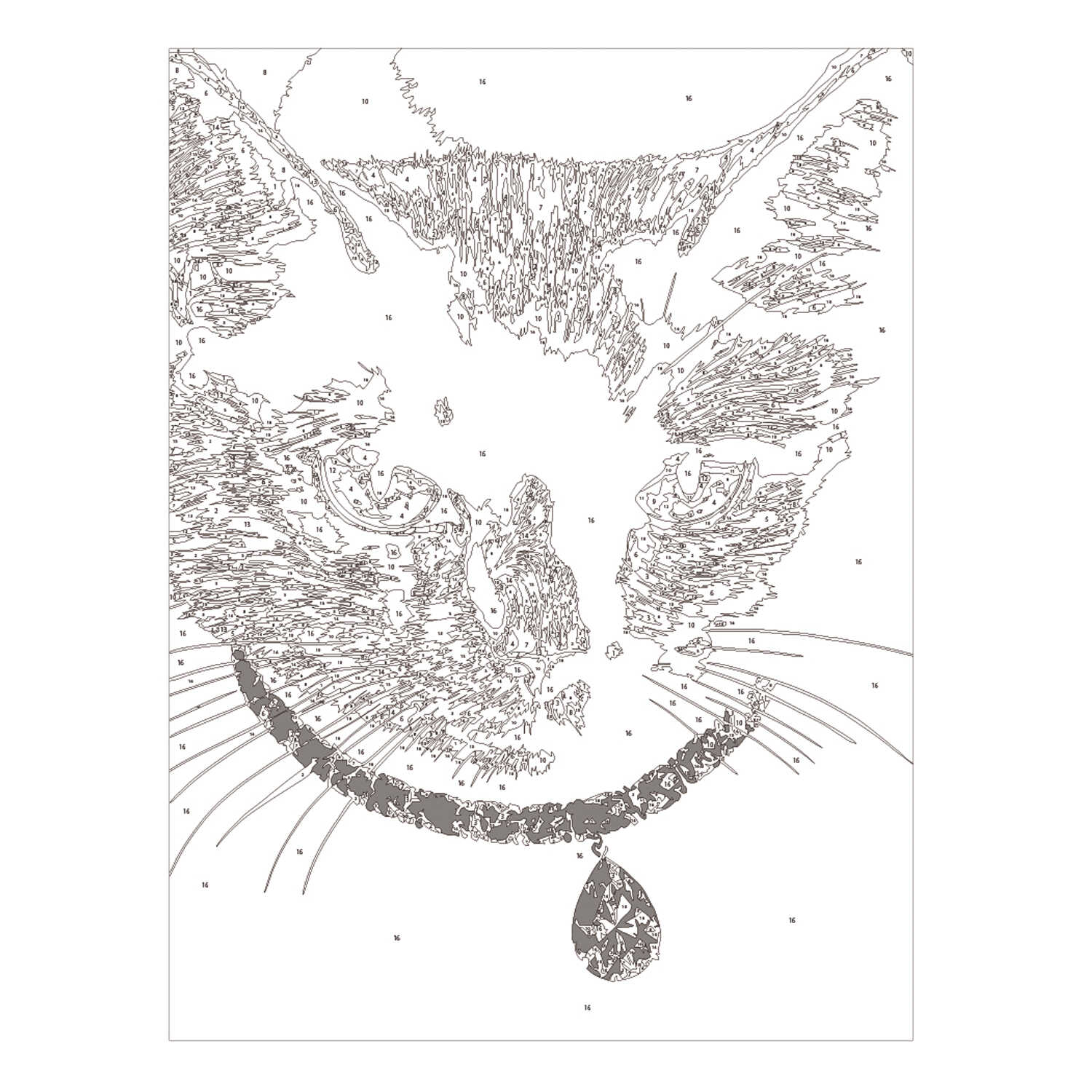 Картина по номерам Феникс + Кошка - фото 3