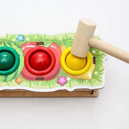 Игрушка WOODLANDTOYS стучалка Фрукты