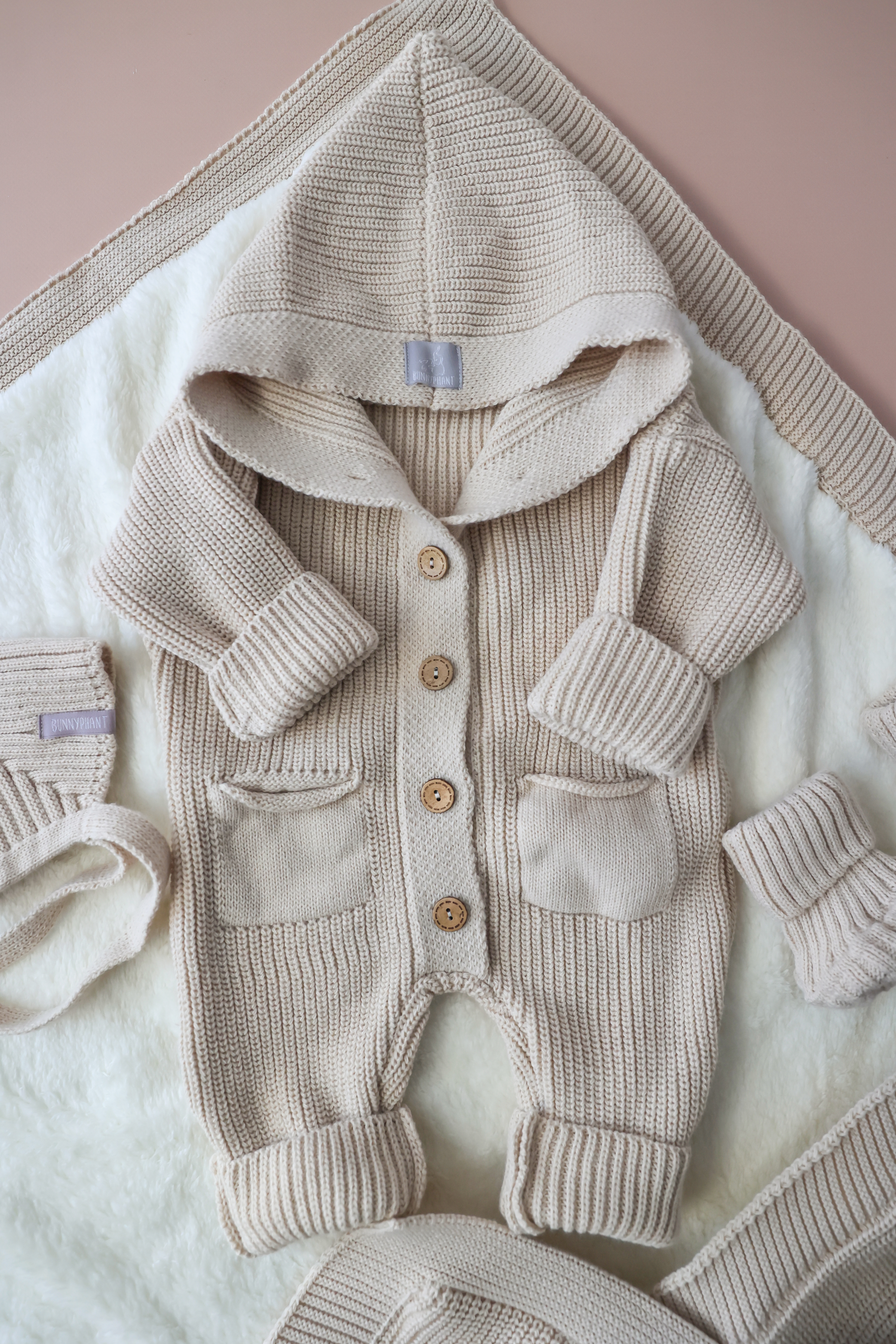 Комплект на выписку Bunnyphant 0367/капучино - фото 5