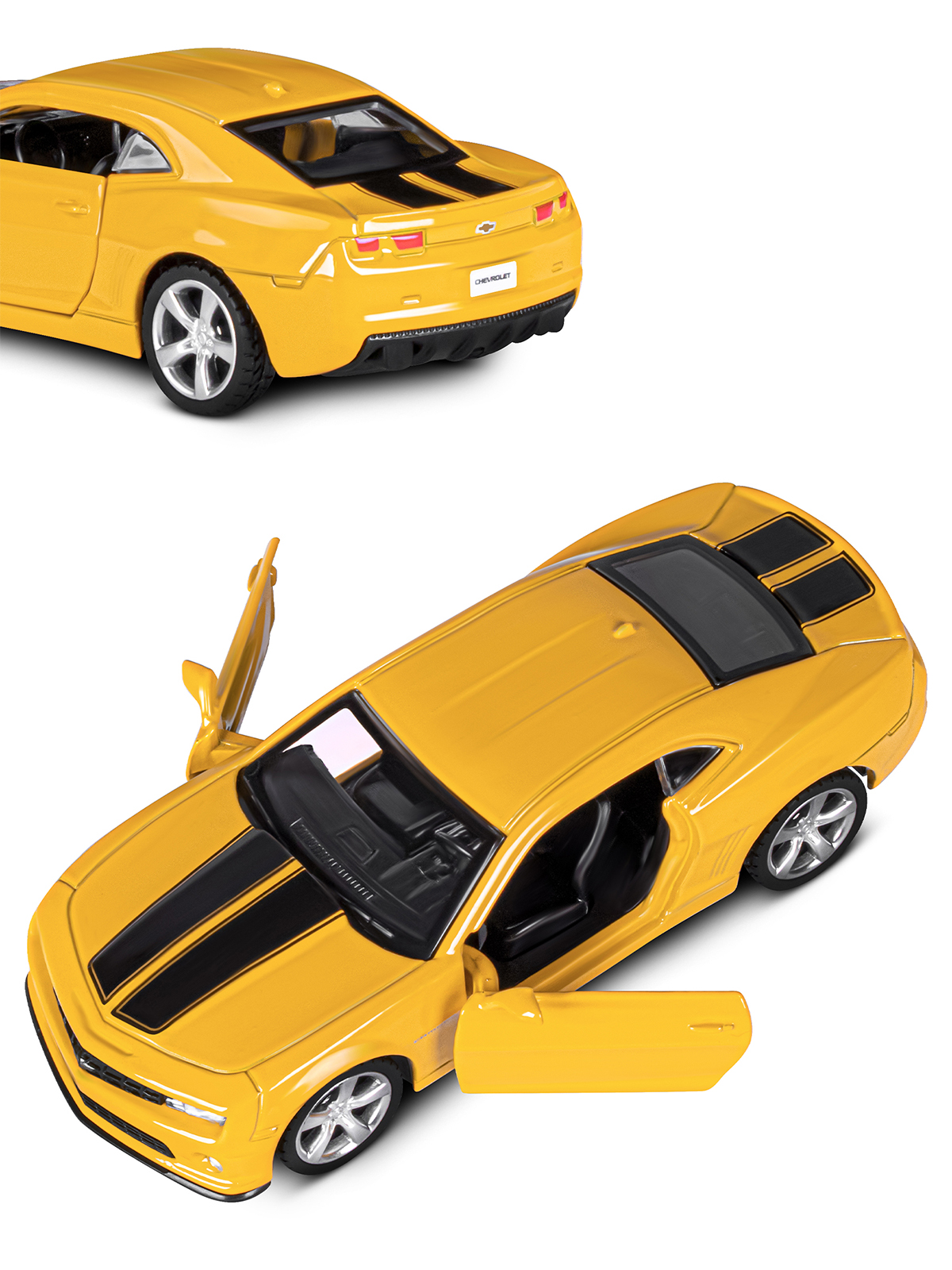 Автомобиль АВТОпанорама Chevrolet Camaro SS 1:43 JB1200137 - фото 9