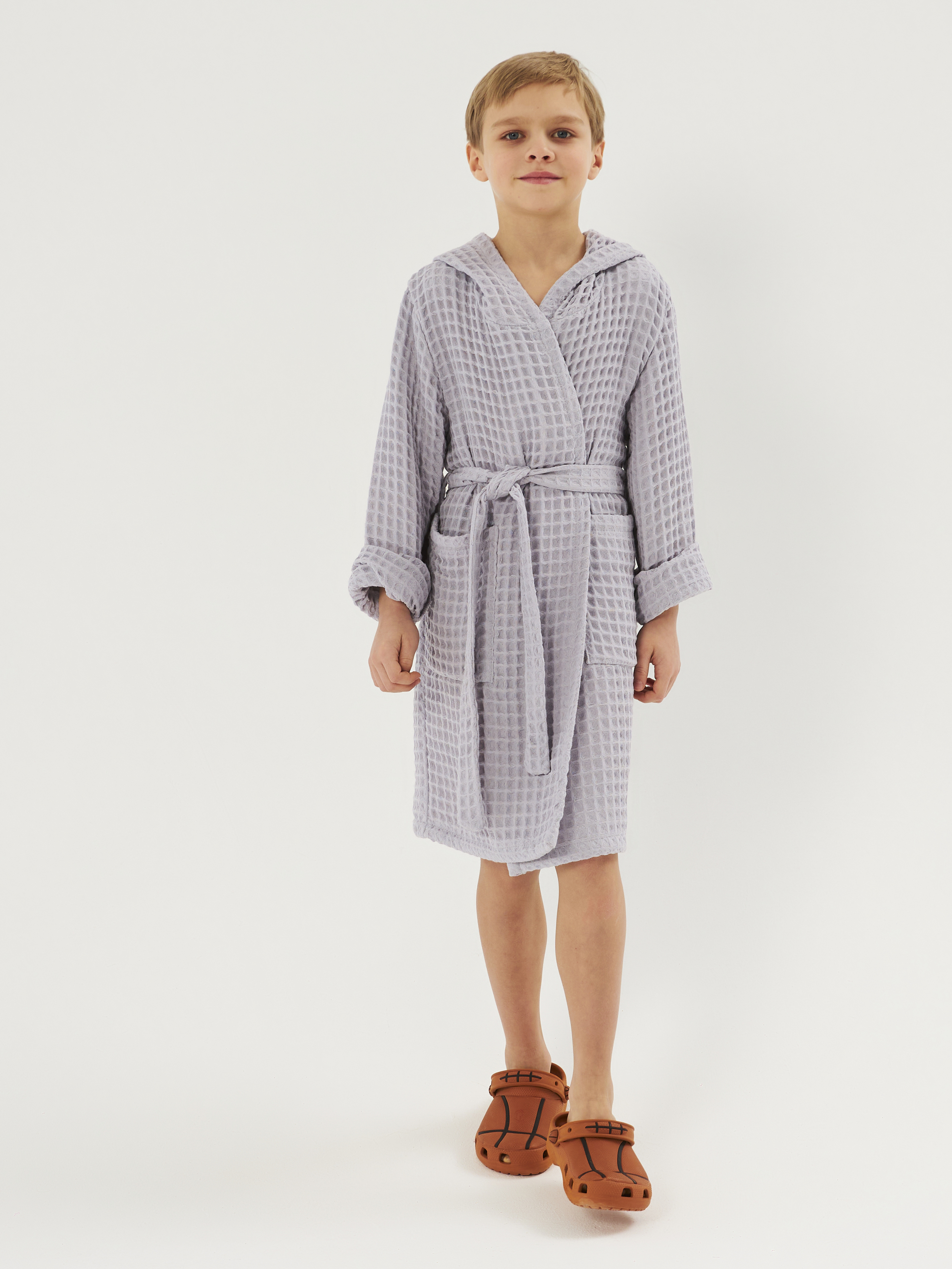 Халат Осьминожка 826-11/серый - фото 9